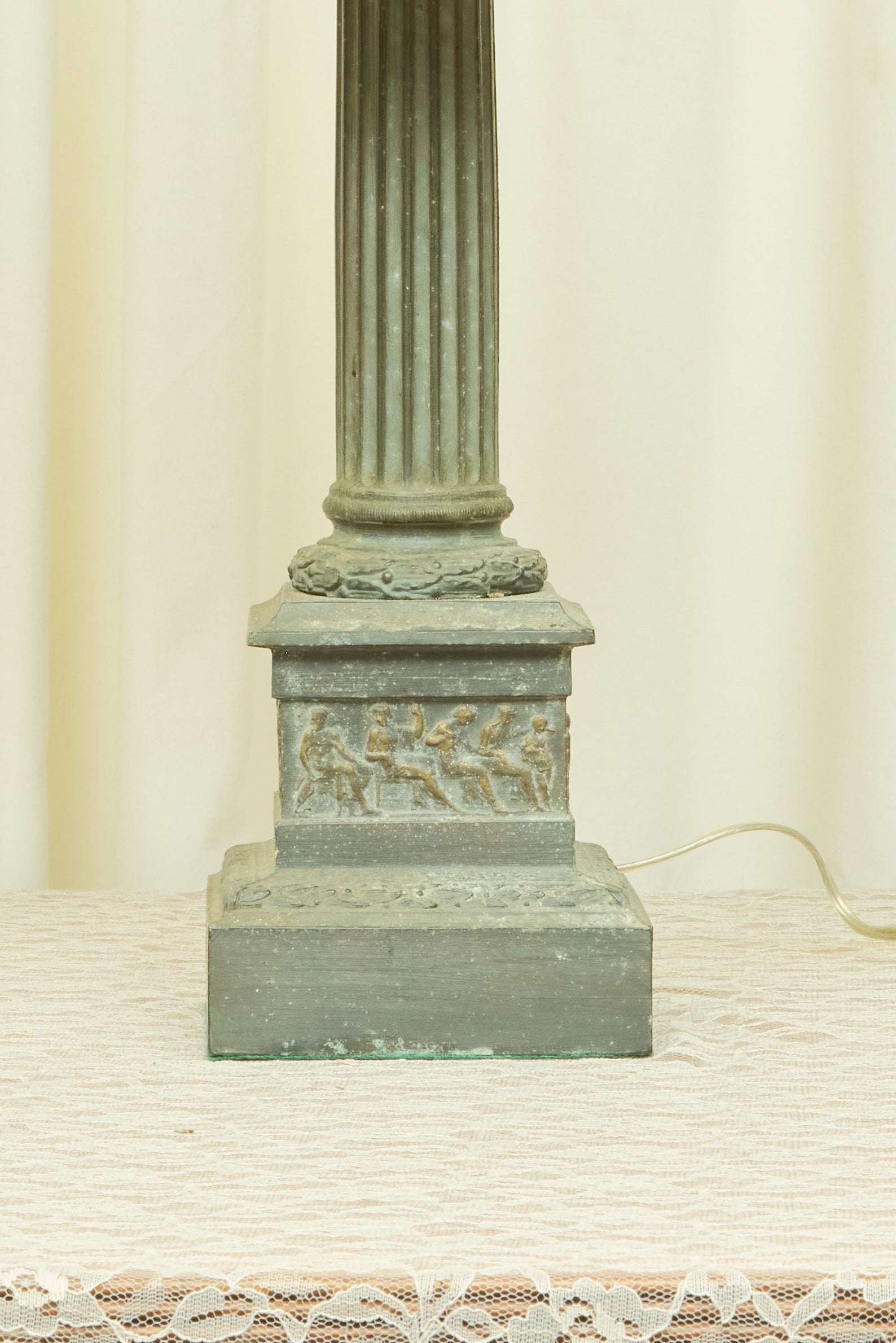 Vintage Neoclassical Column Lamp