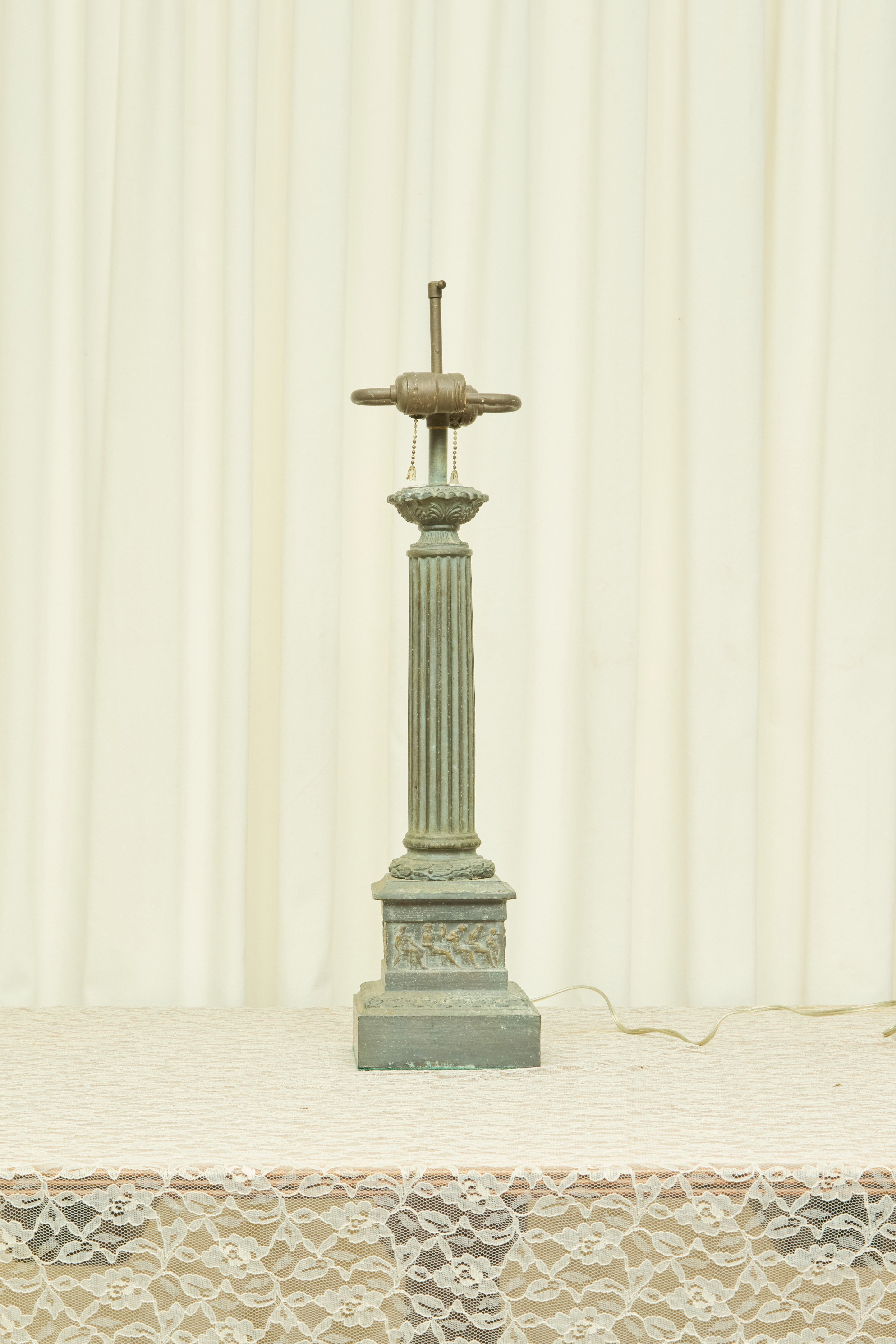 Vintage Neoclassical Column Lamp
