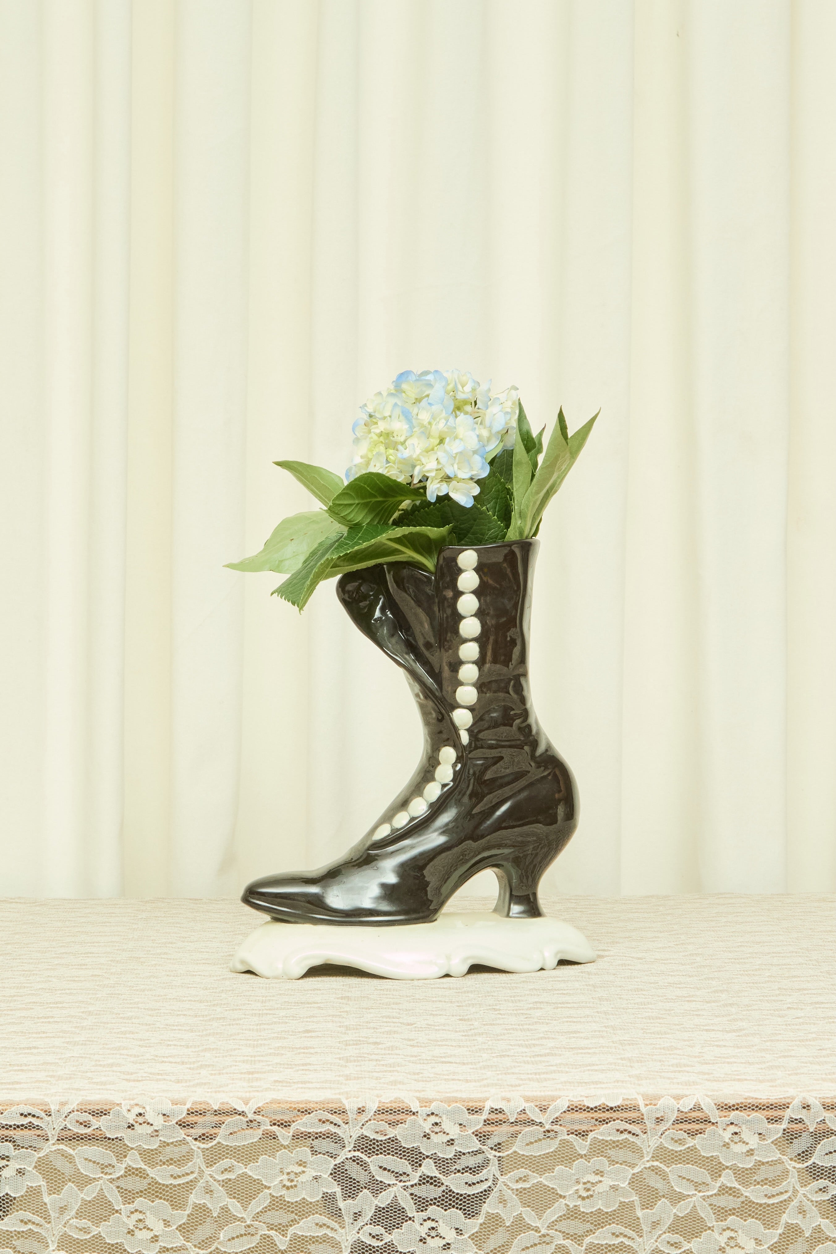 Vintage Victorian Boot Vase