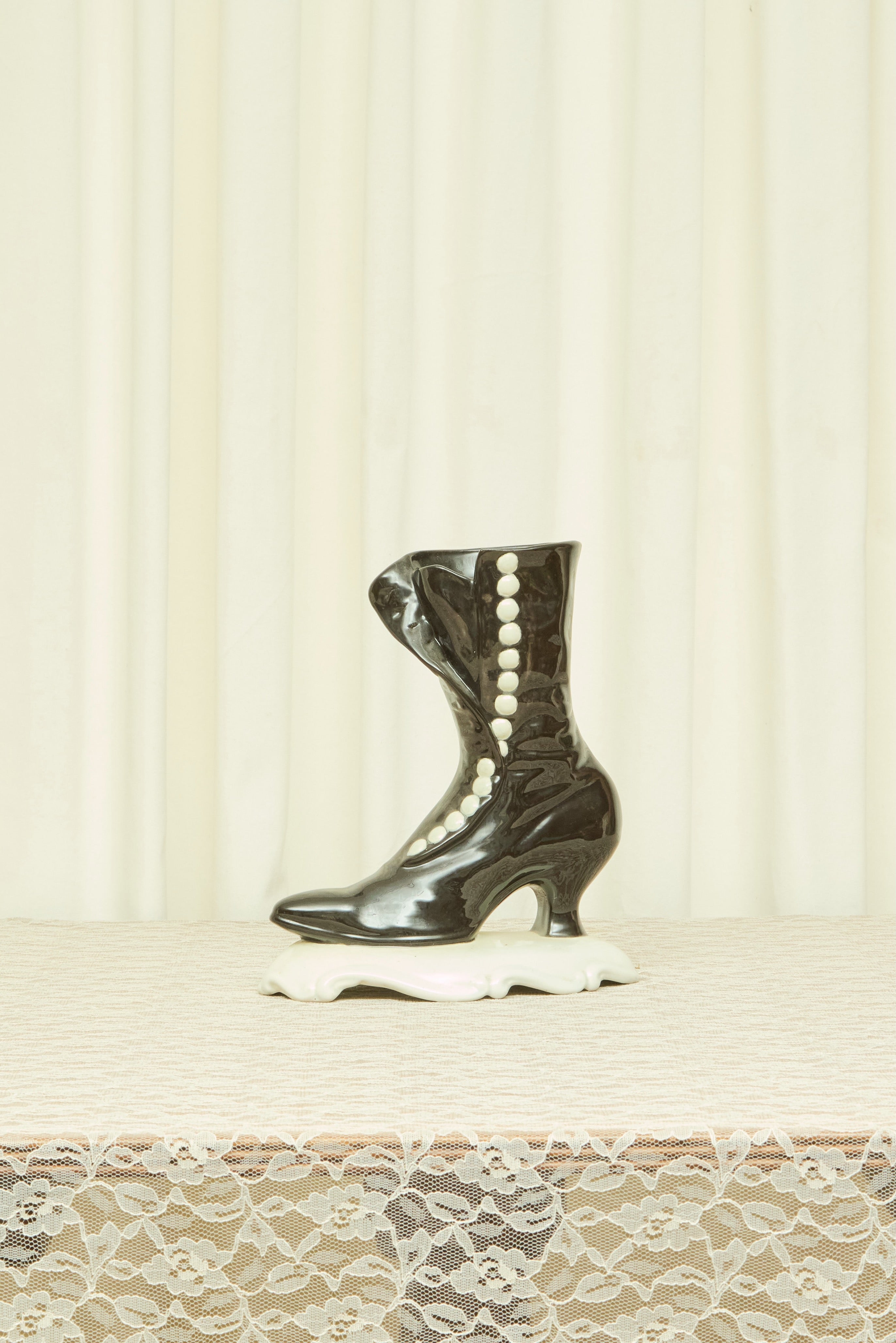 Vintage Victorian Boot Vase