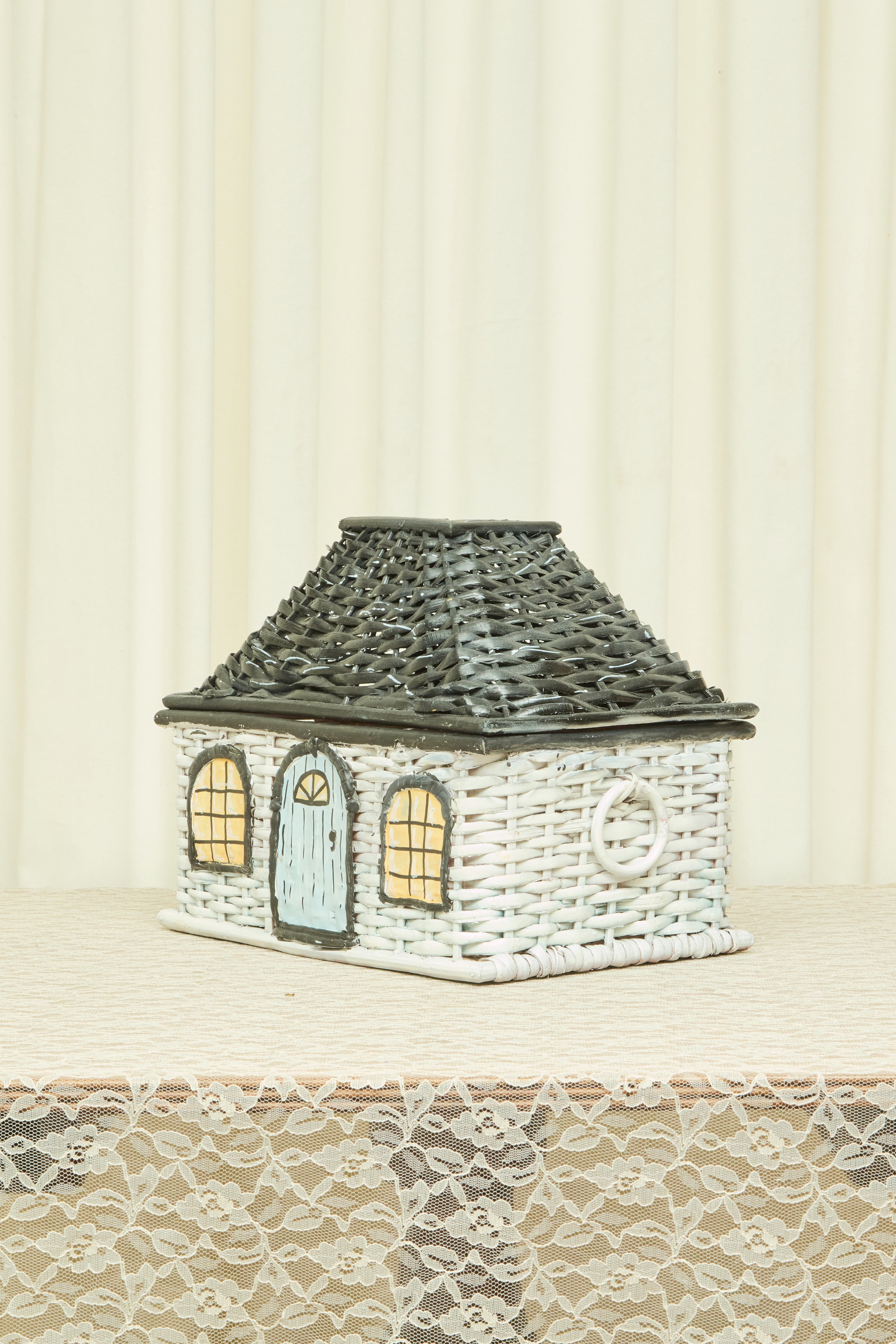 Vintage Wicker House Basket