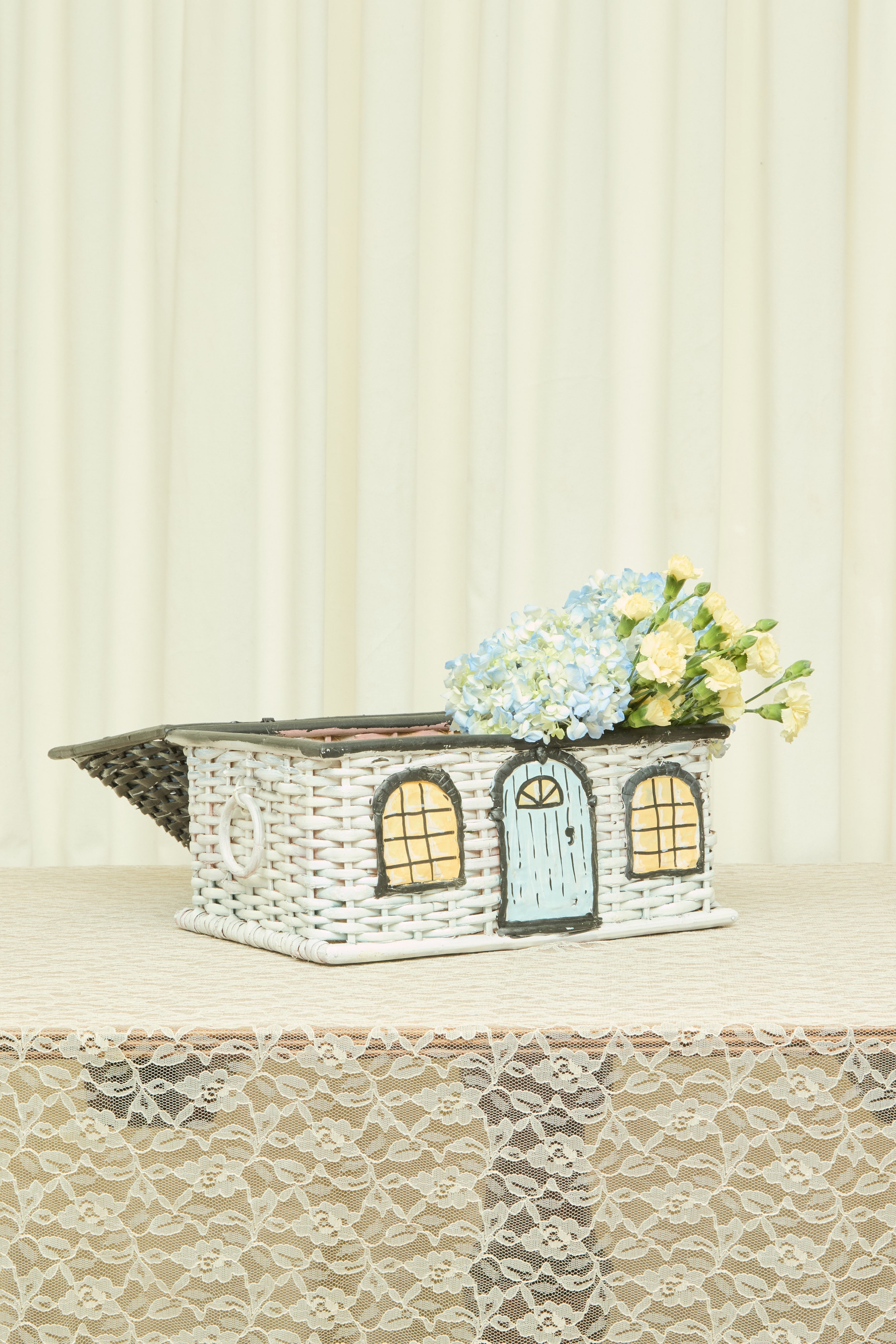 Vintage Wicker House Basket