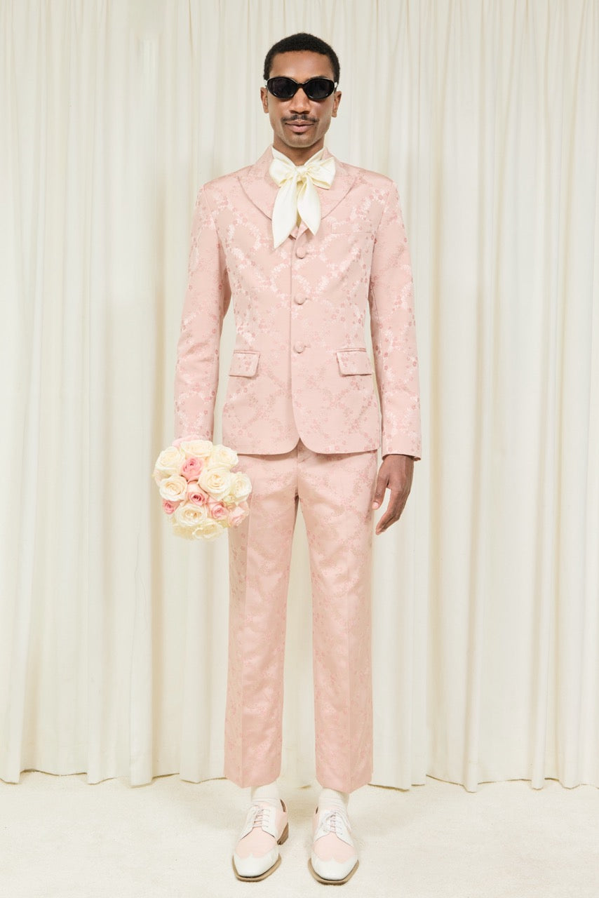 Walt Embroidered Trellis Blazer