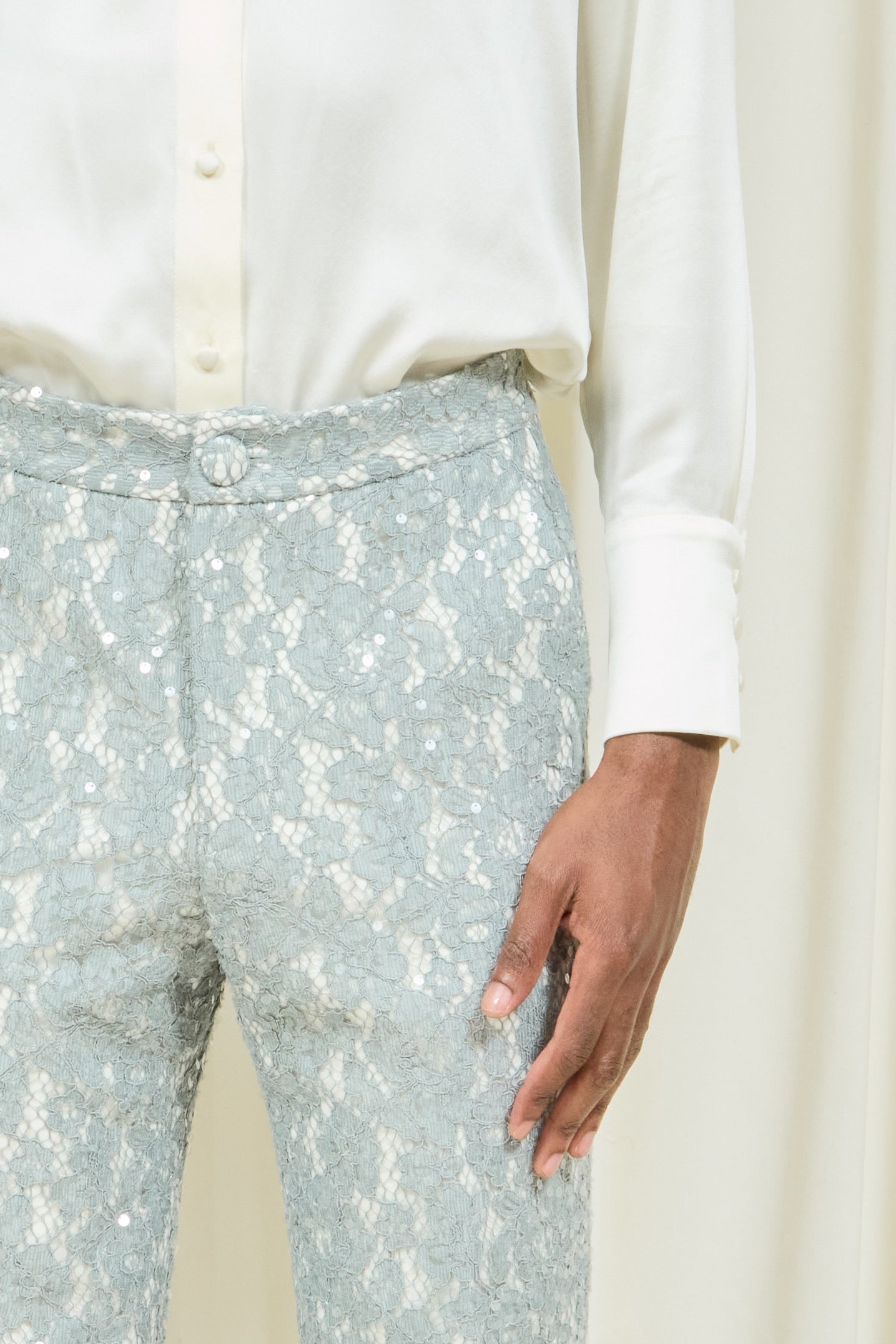 Willie Sequin Lace Trouser