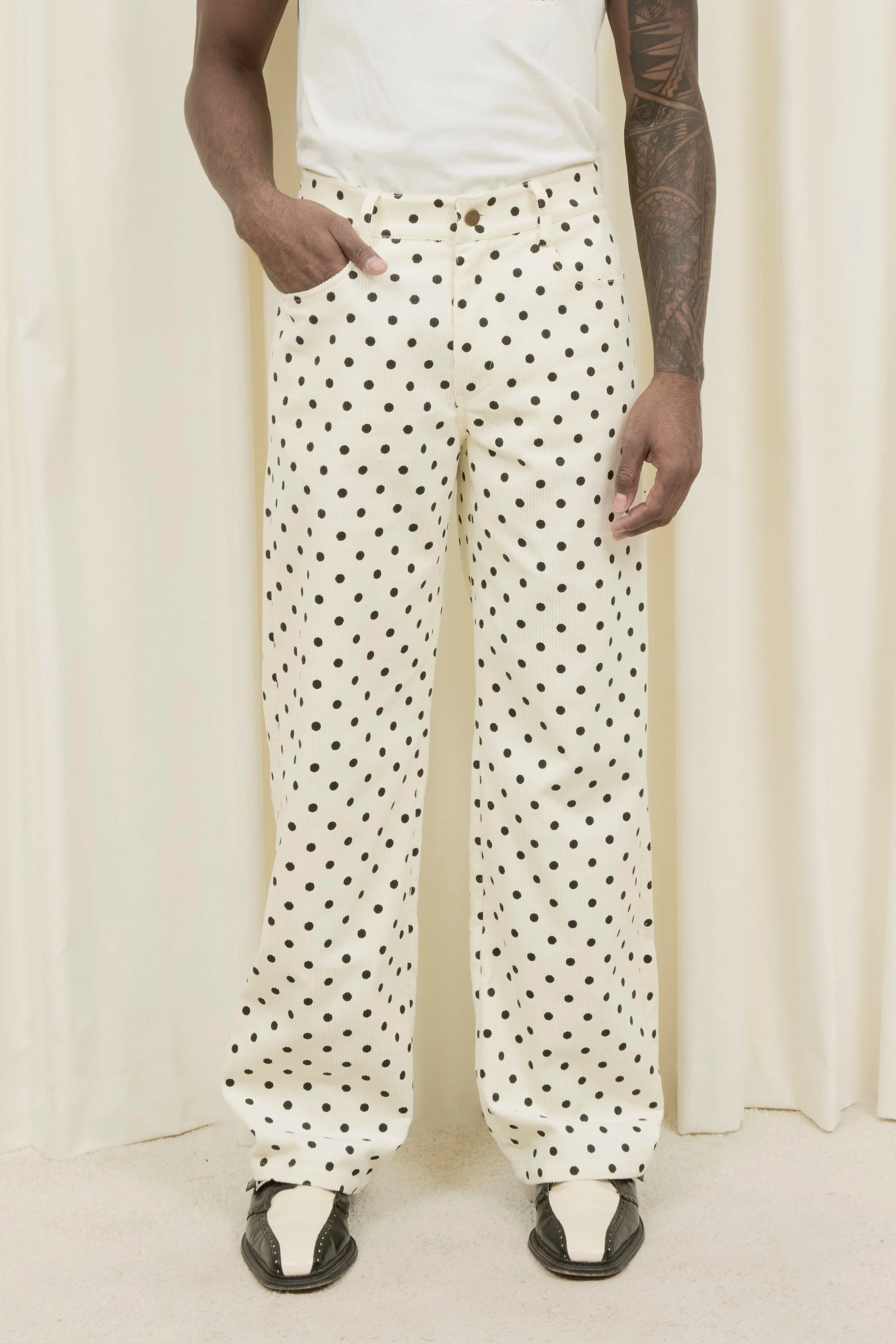 Sid Loop Polkadot Corduroy Pant