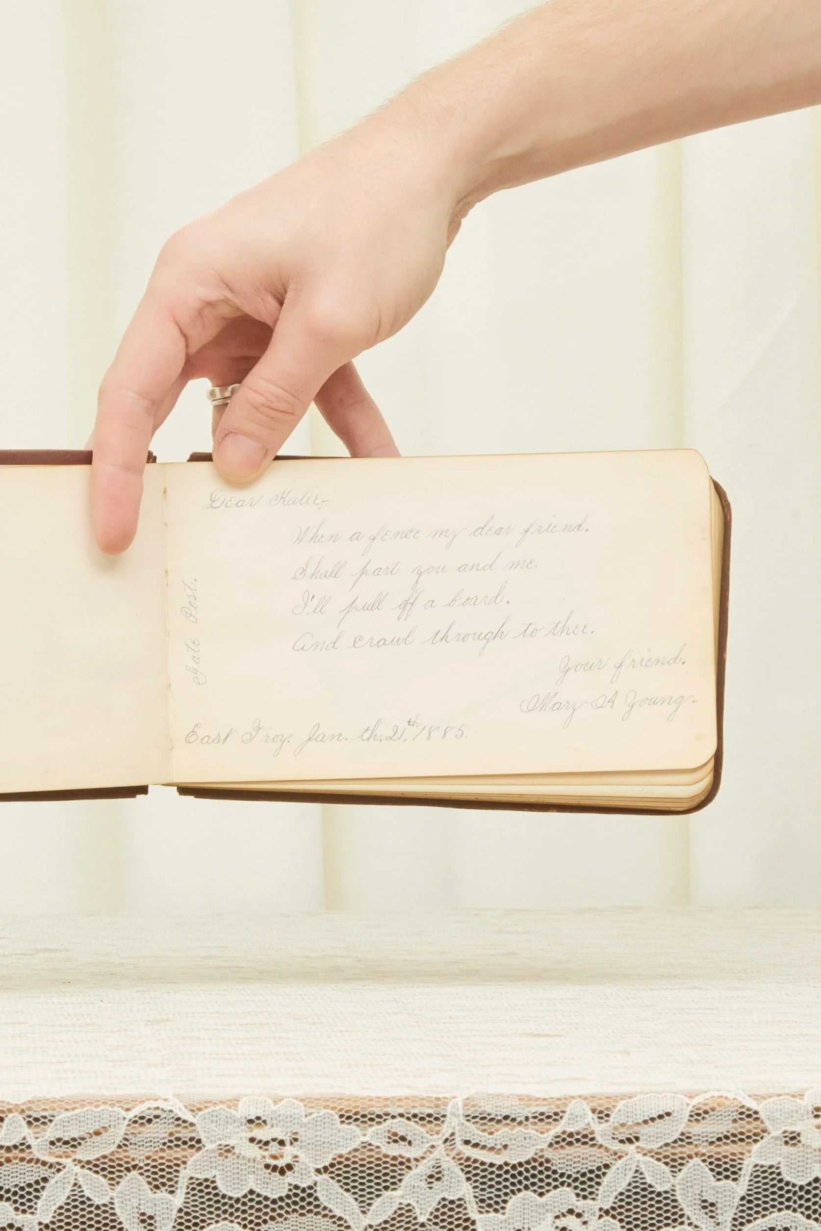 Antique "Autographs" Book (1885)