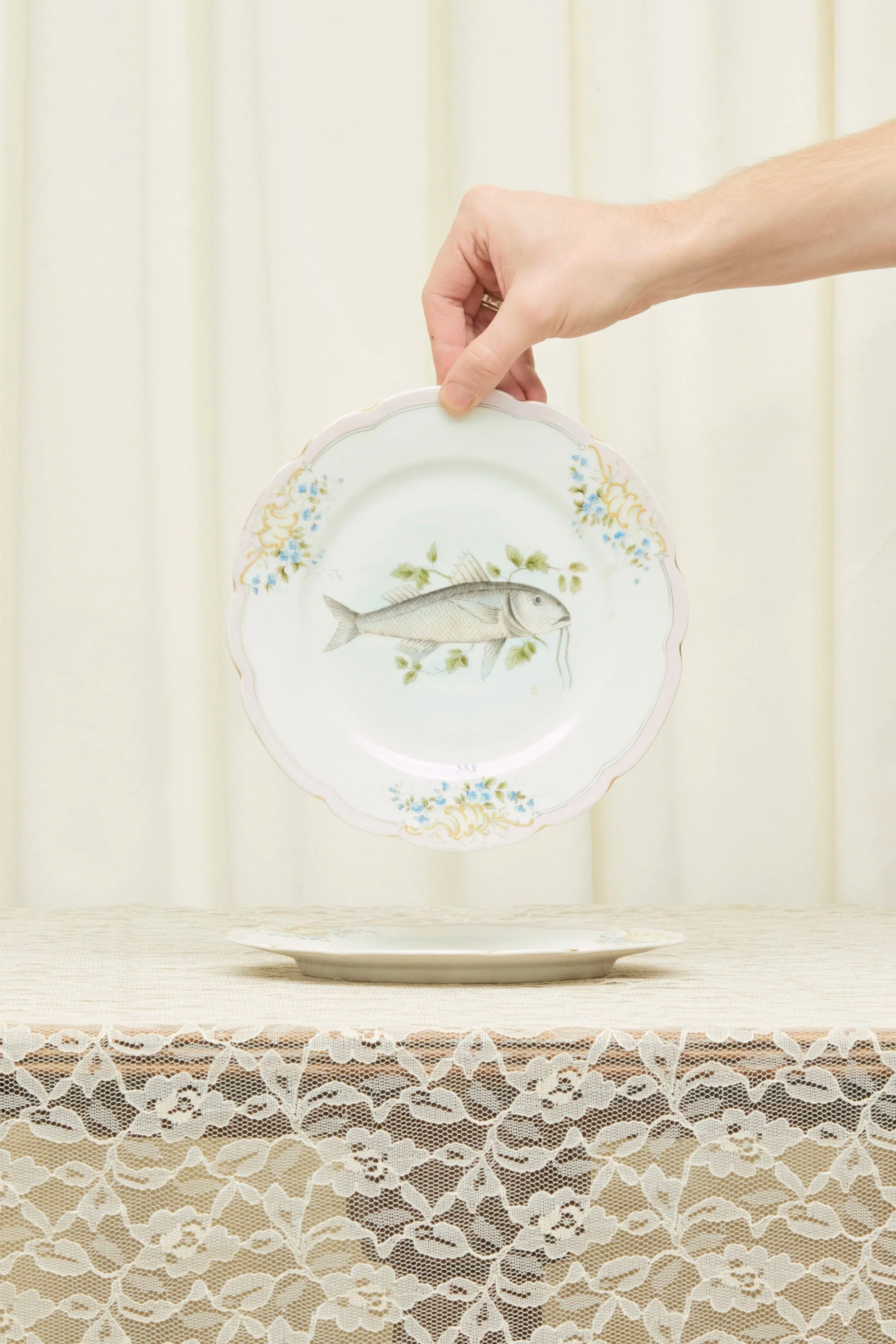 Antique Fish Plates Set/6