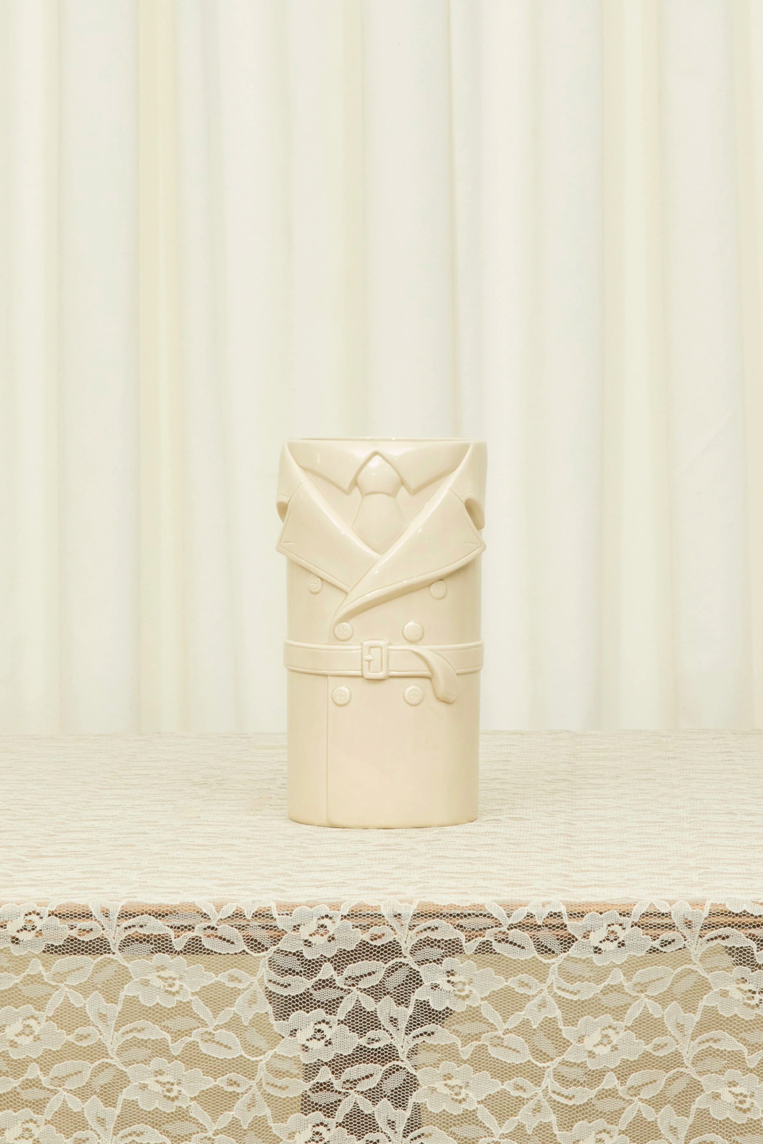 Vintage Trench Coat Vase