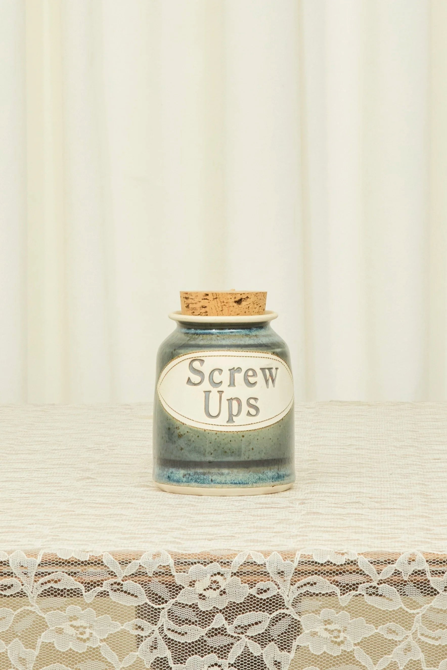 Vintage "Screw Ups" Jar