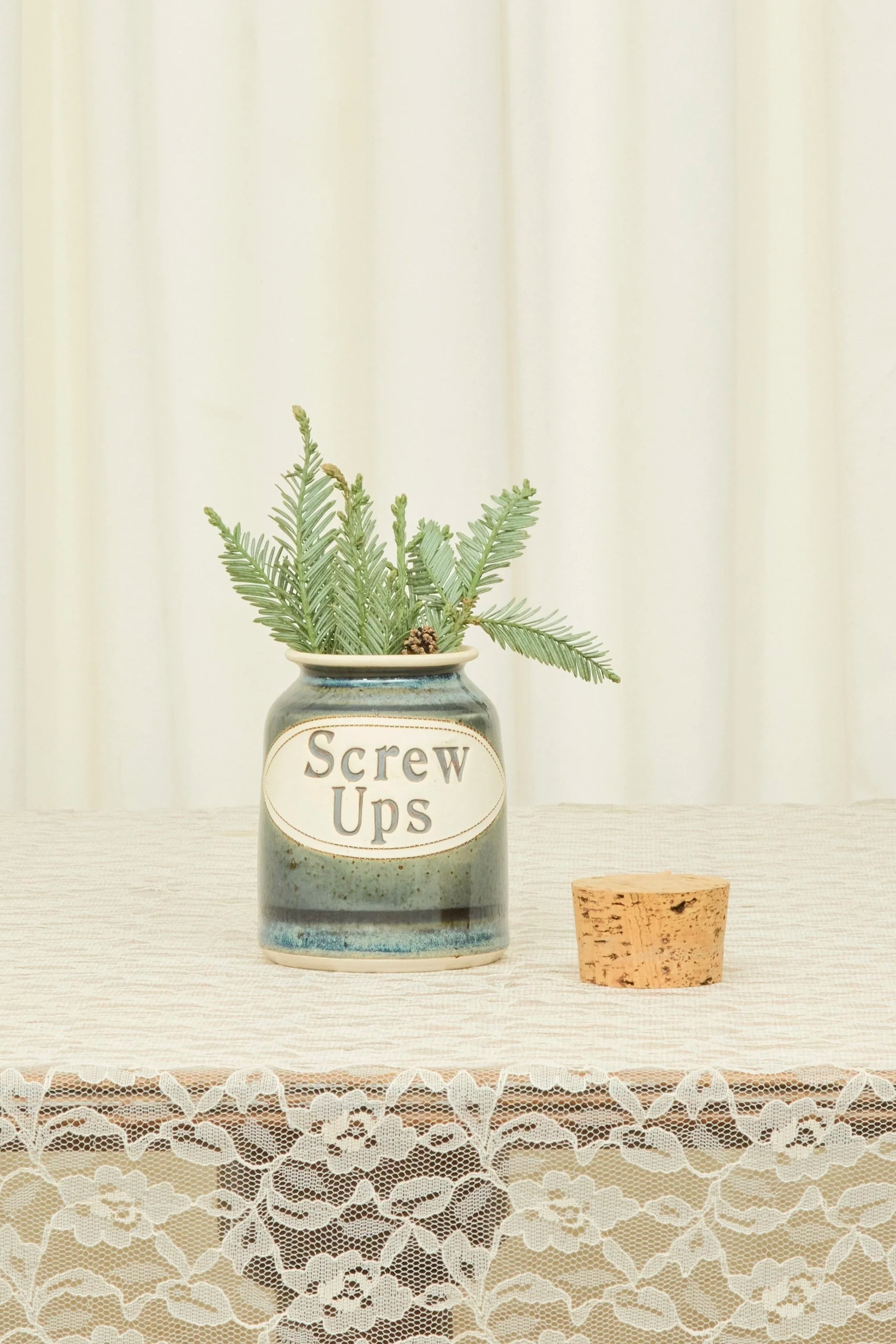 Vintage "Screw Ups" Jar