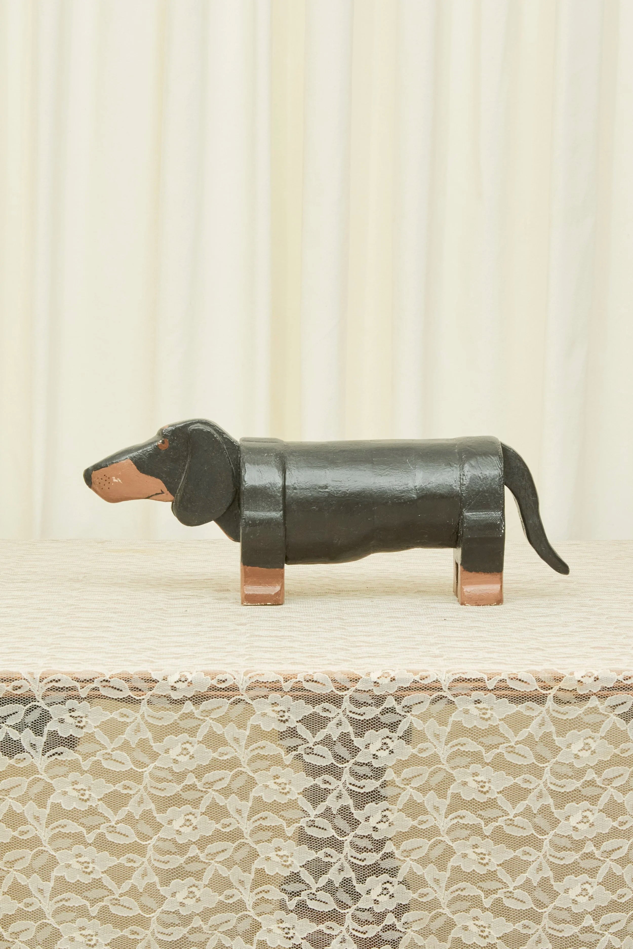 Vintage Dachshund Object/Footstool (1940)