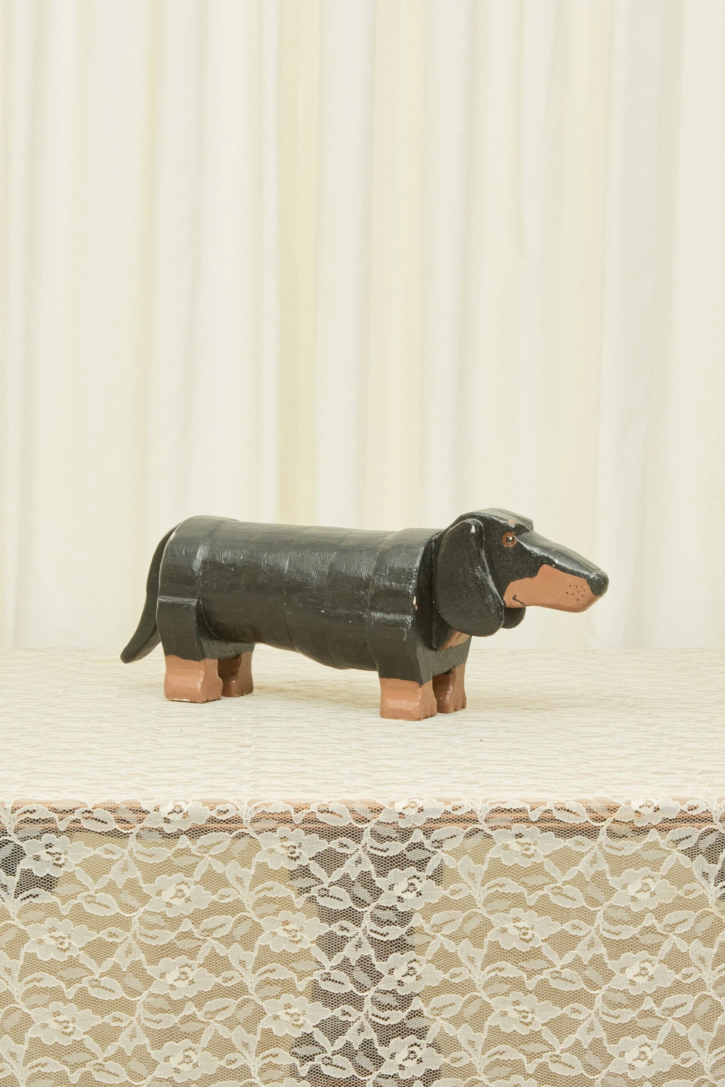 Vintage Dachshund Object/Footstool (1940)