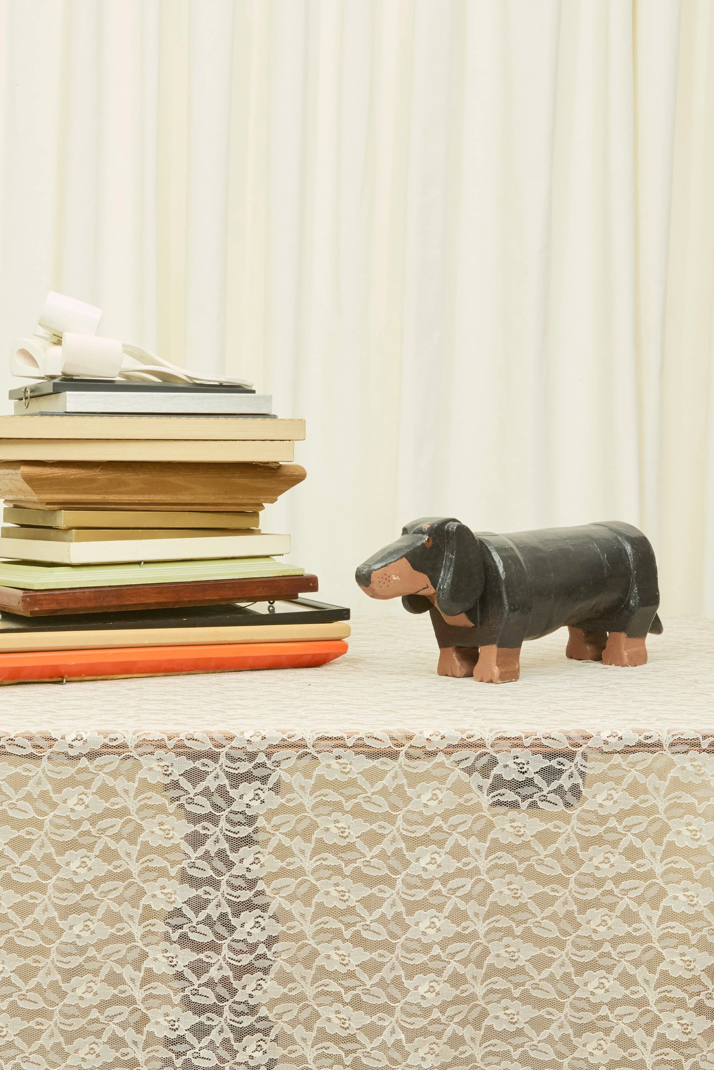 Vintage Dachshund Object/Footstool (1940)