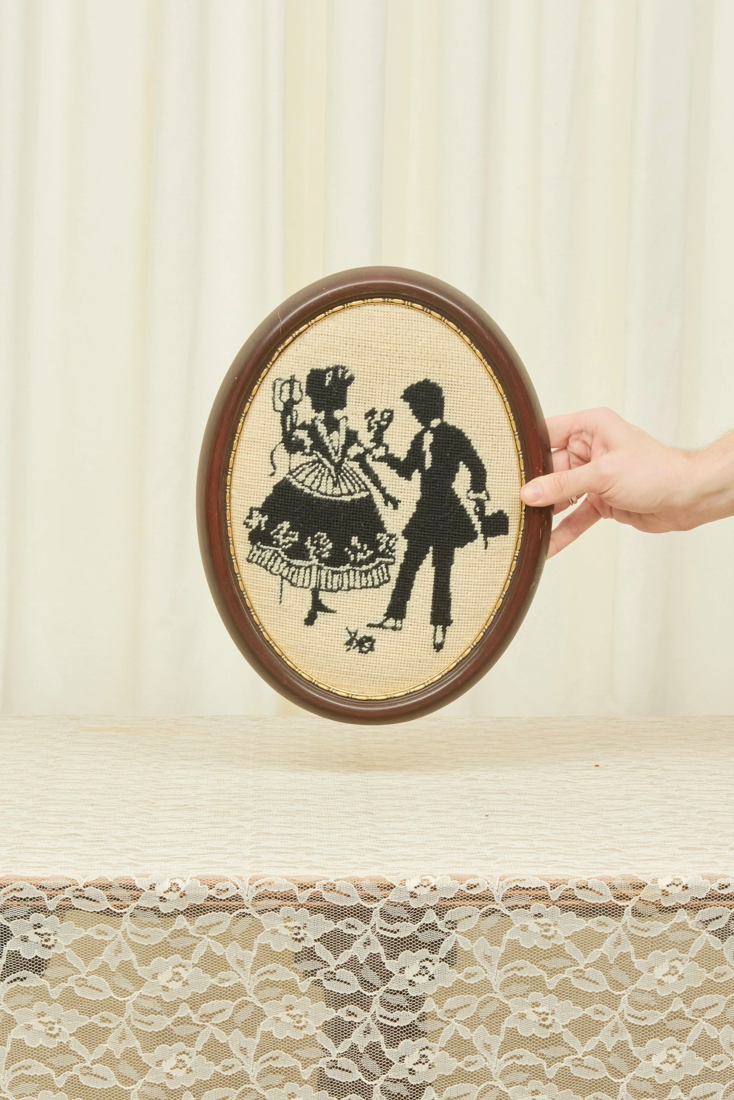 Vintage Dancing Needlepoint (1 of 3)