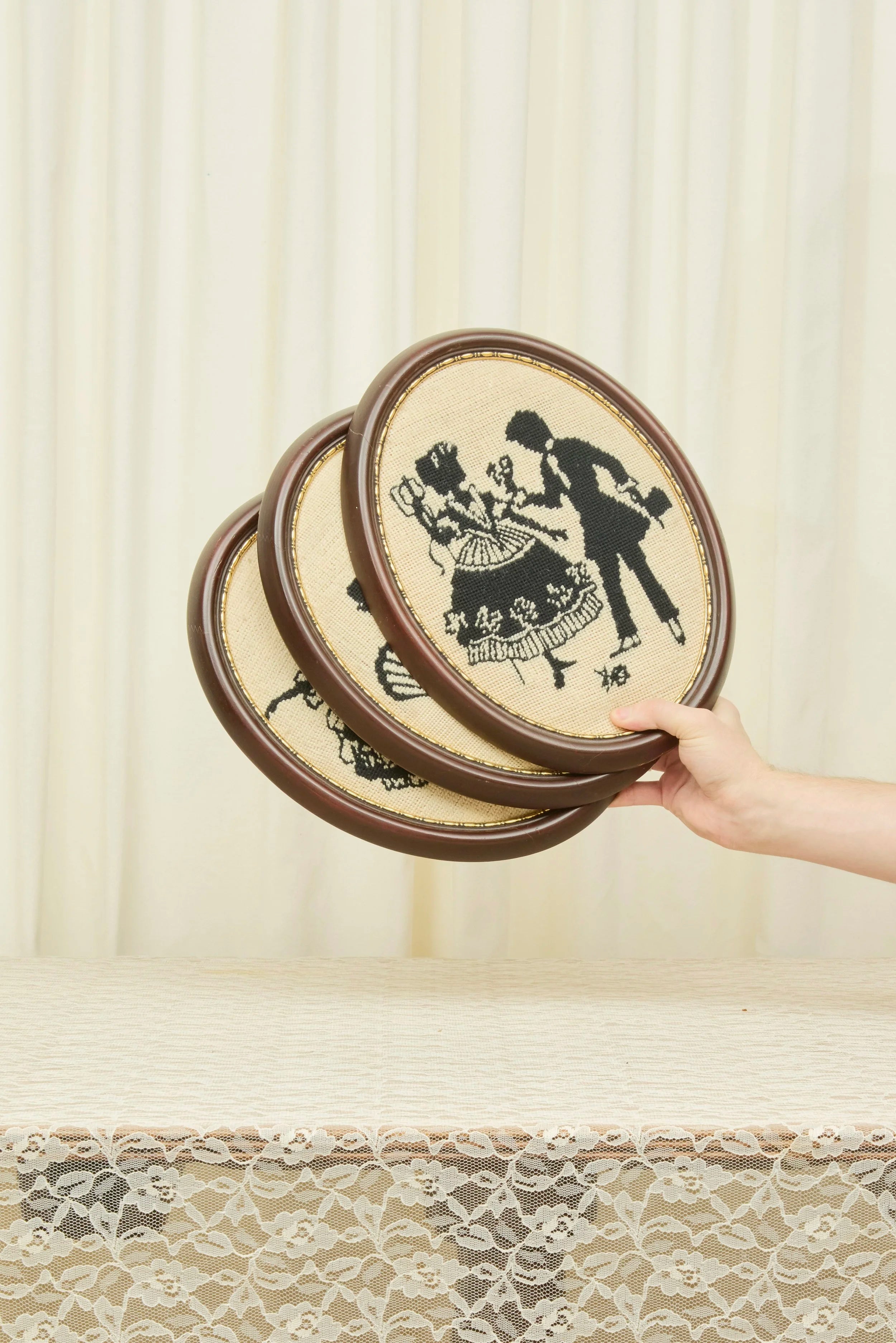 Vintage Dancing Needlepoint (3 of 3)