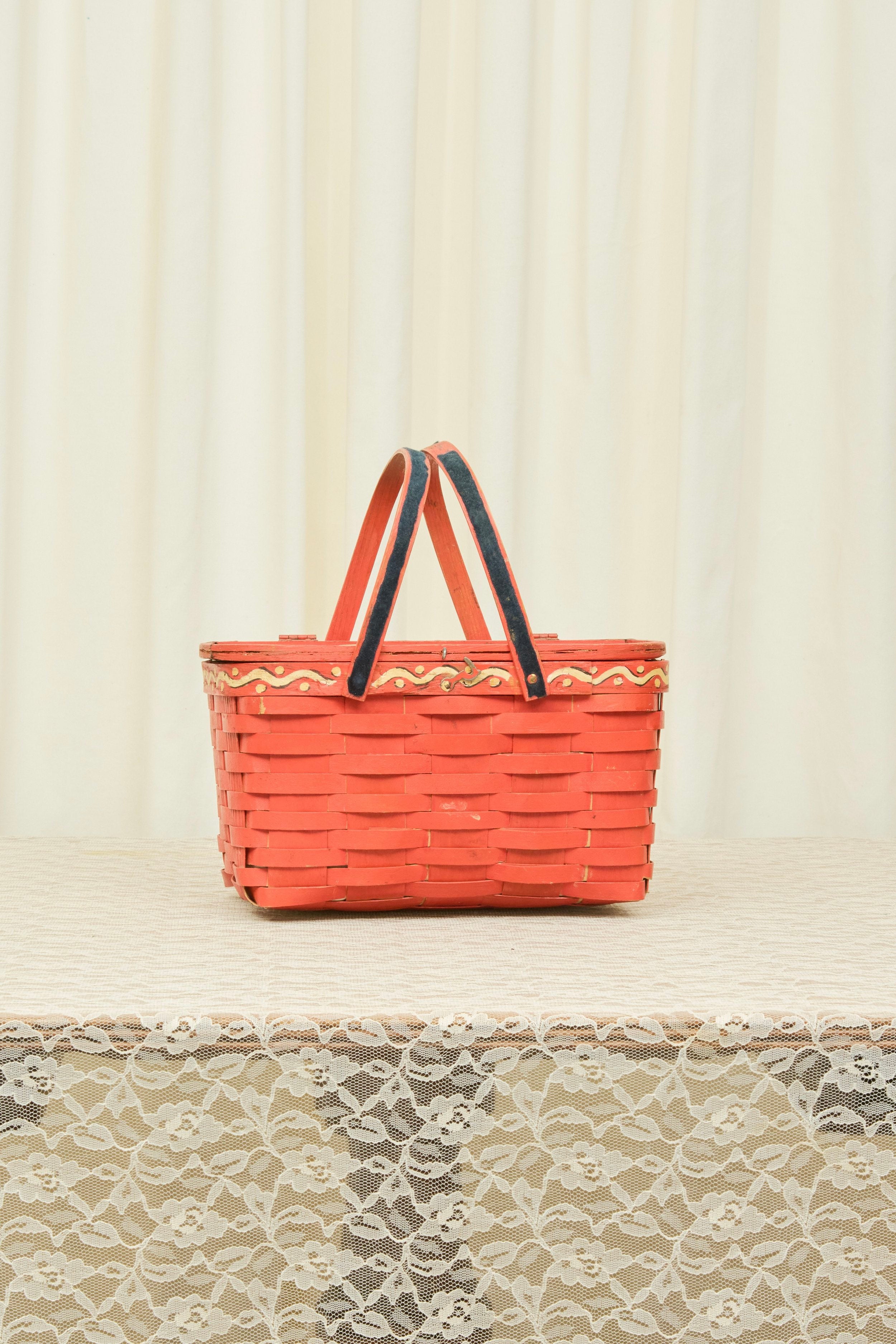 Vintage "All your Eggs in One Basket" Picnic Basket