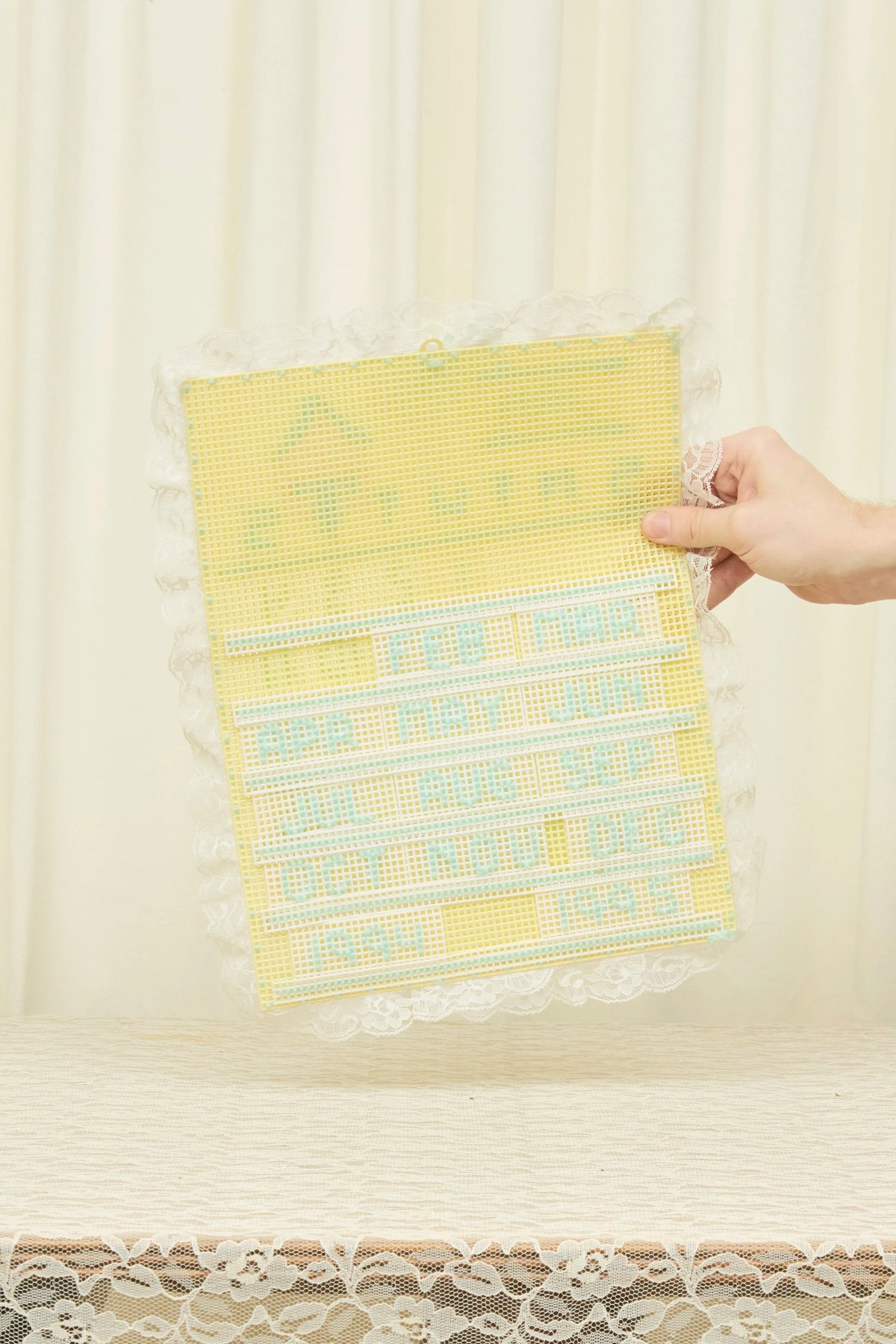 Vintage Lace Trimmed Wall Calendar