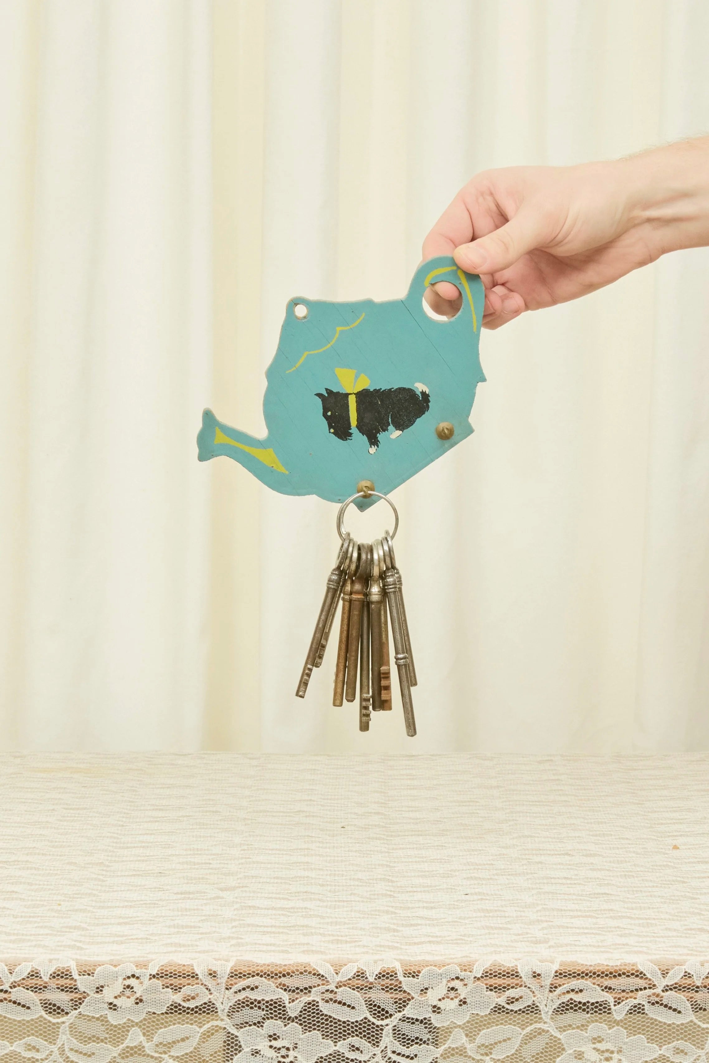 Vintage Scottie Teapot Wall Hook