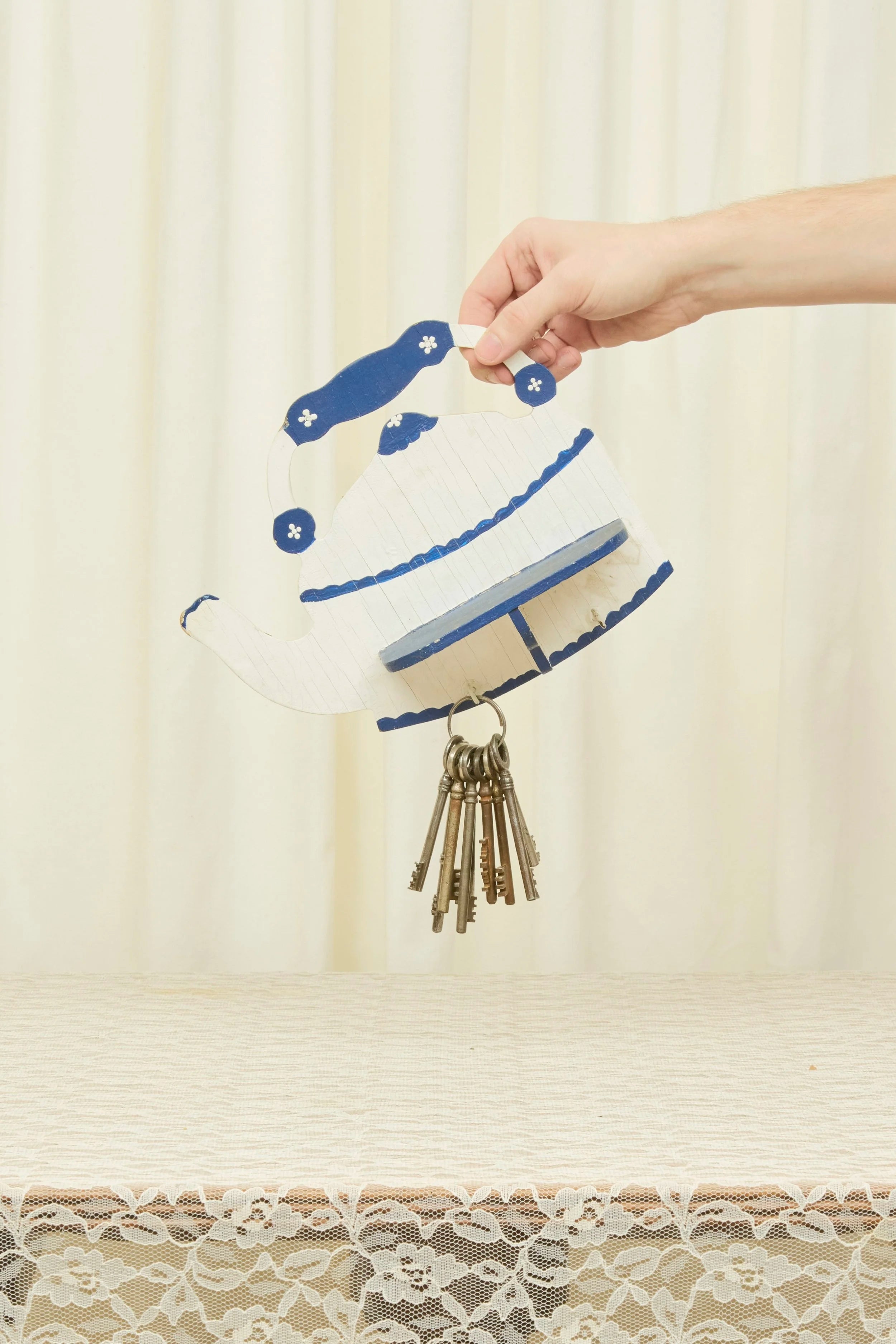 Vintage Teapot Wall Shelf/Hook
