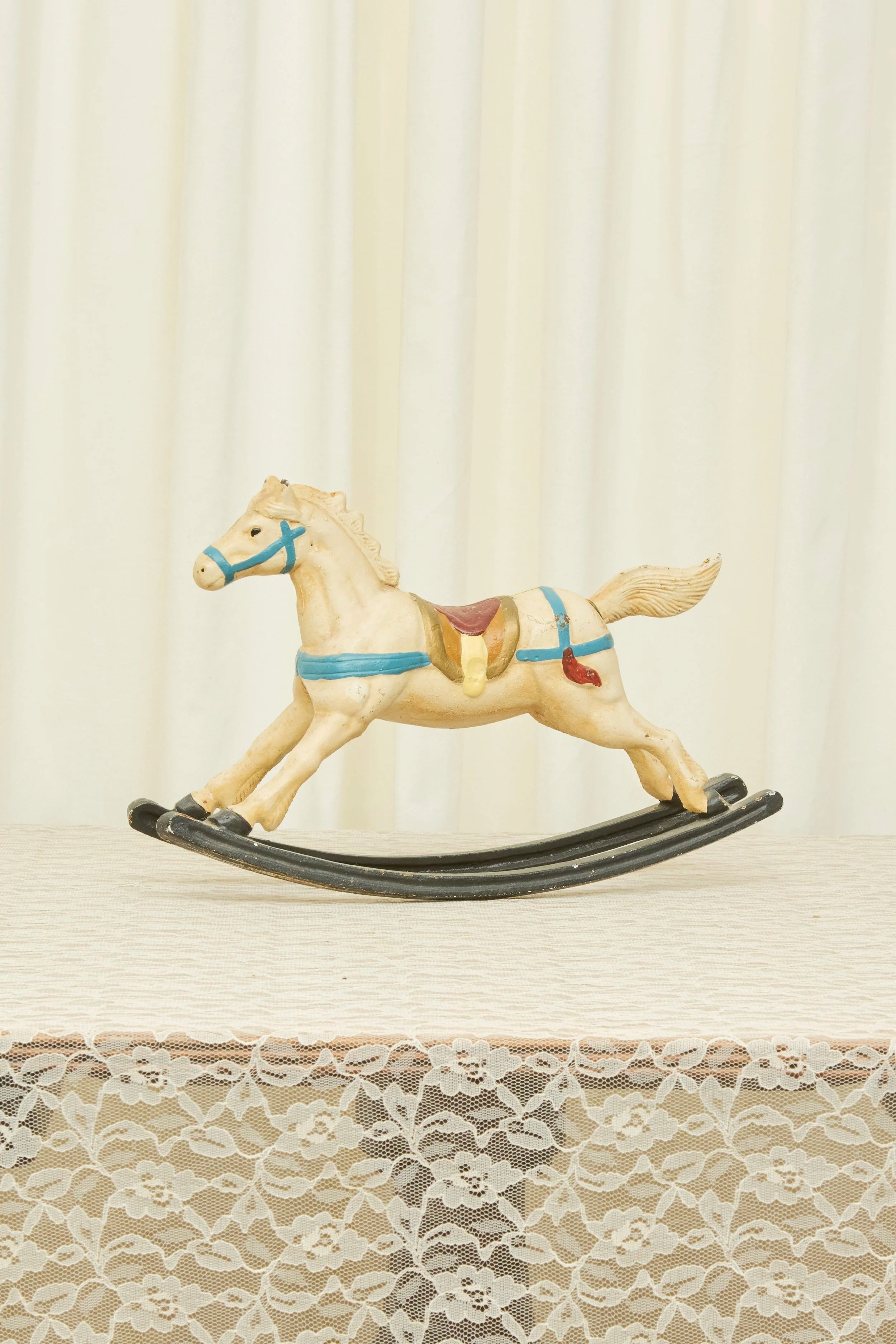 Vintage Cast Iron Rocking Horse Object/Doorstop