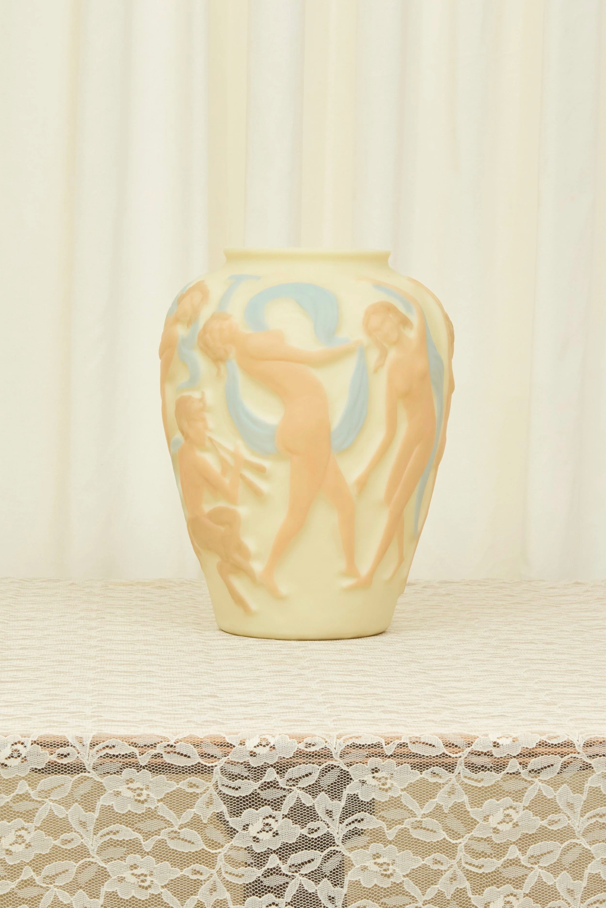 Antique Nude Dancing Women Vase (1920s)