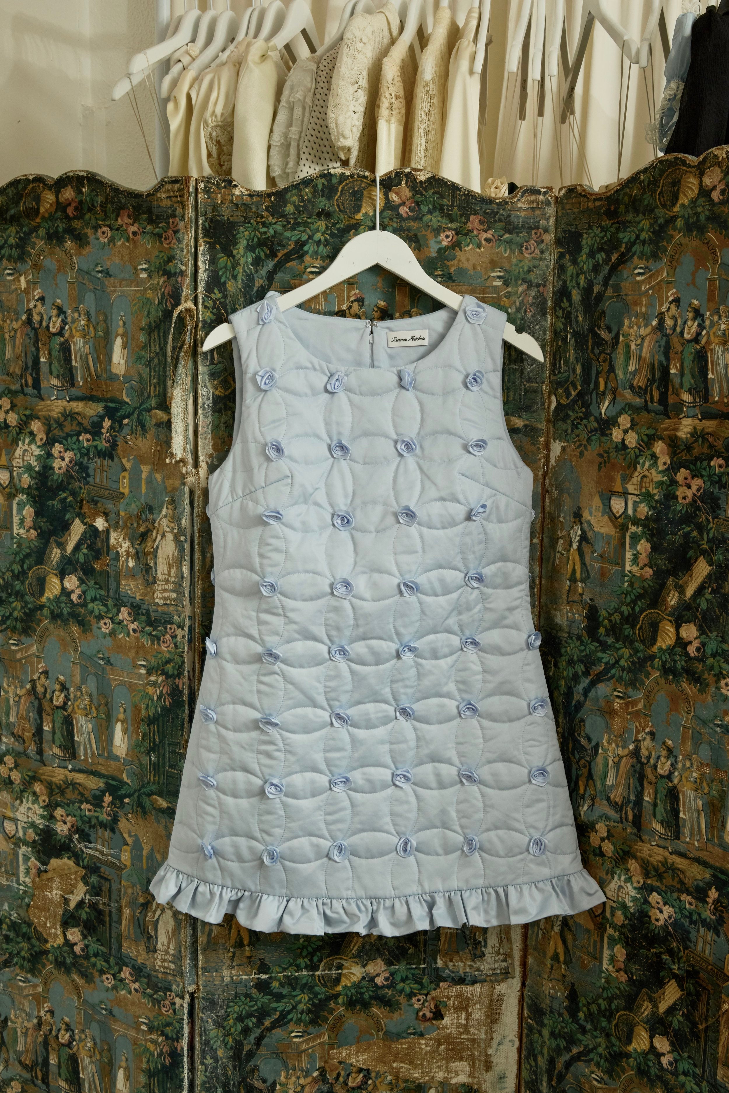 Pippin Quilted Rosette Mini Dress