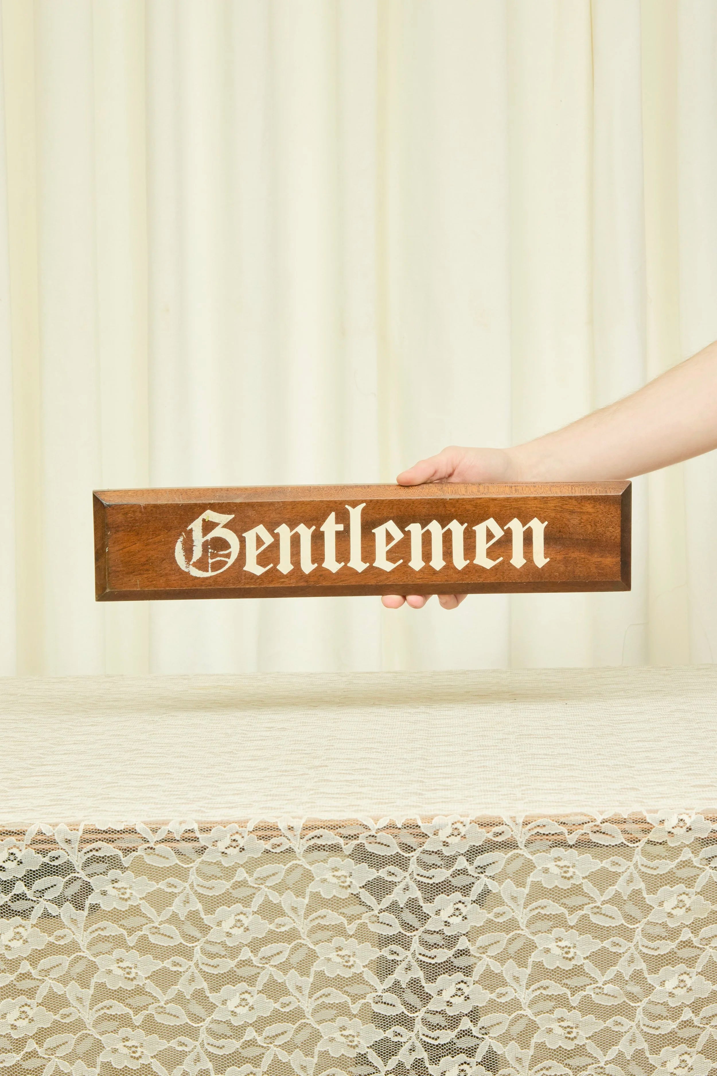 Vintage "Gentlemen" Sign