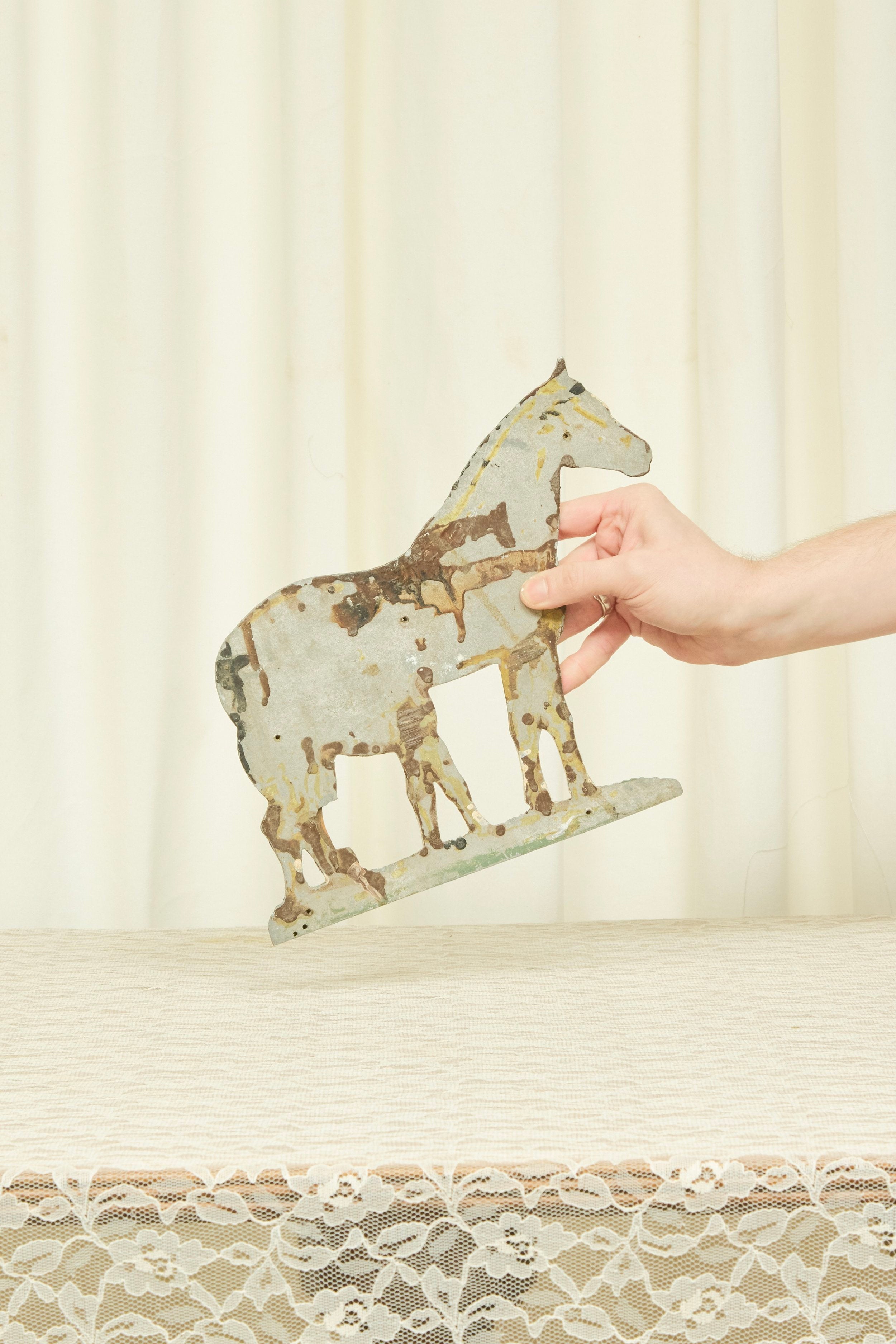 Vintage Iron Horse Wall Plaque