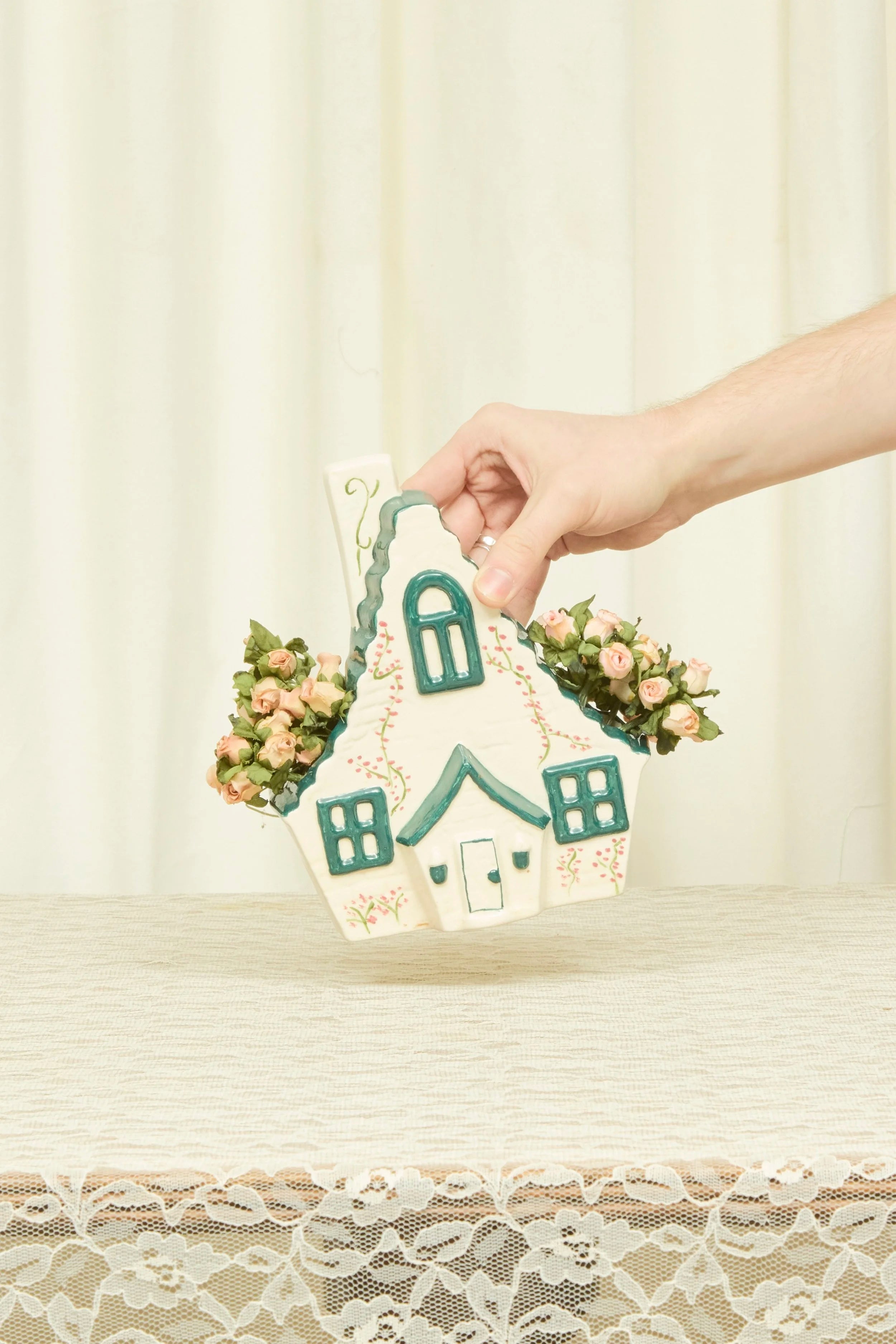 Vintage Painted House Vase (1967)