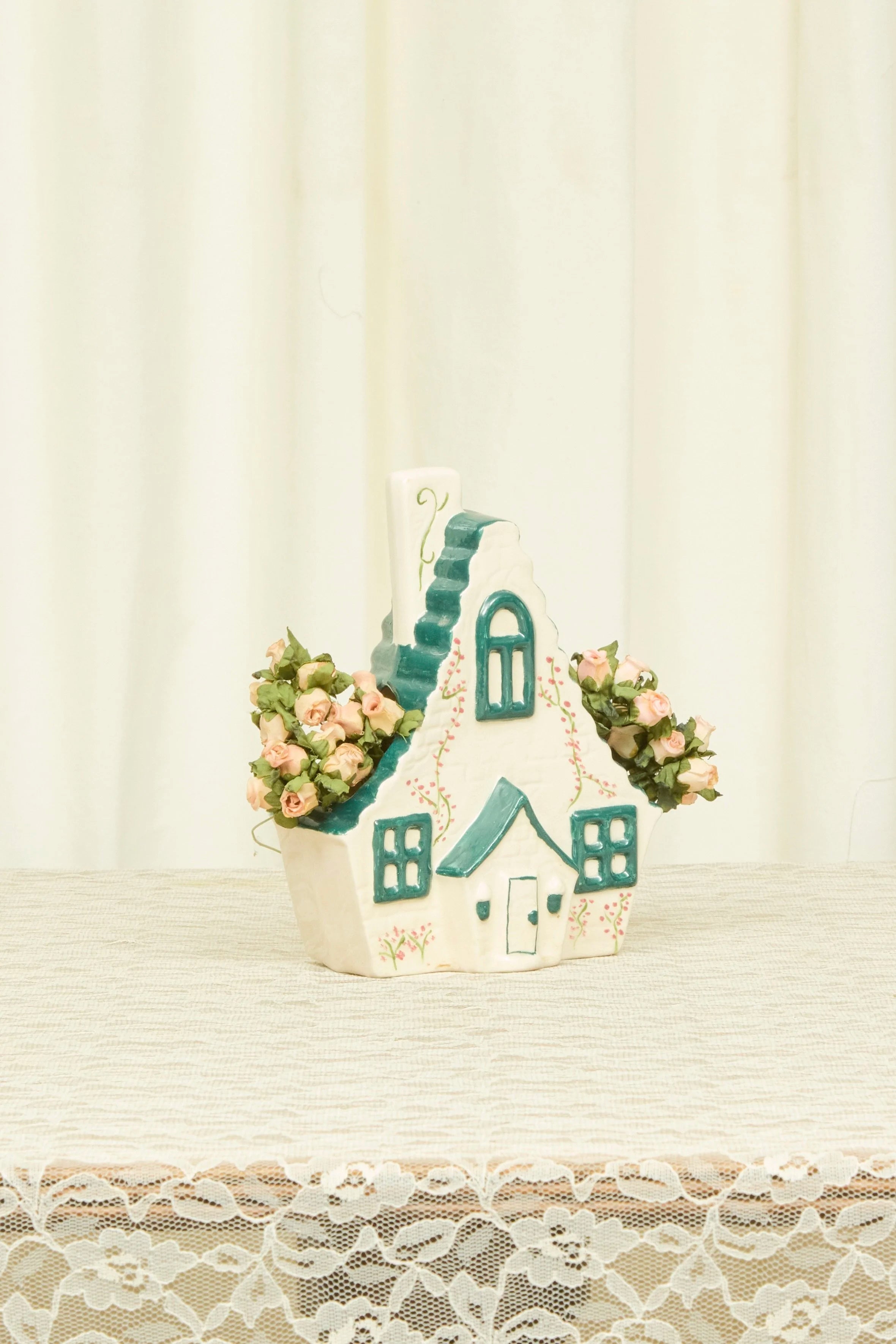 Vintage Painted House Vase (1967)