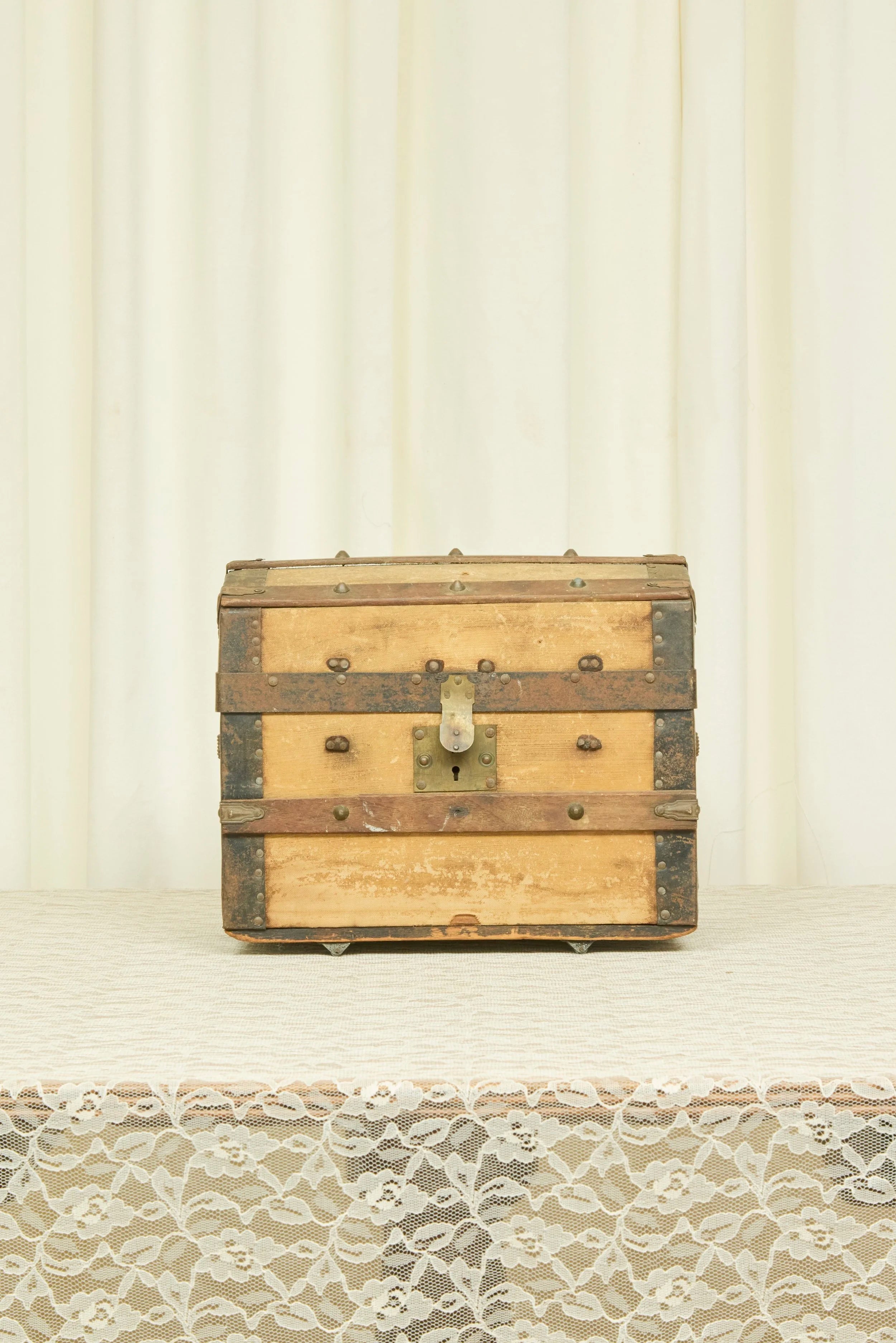 Antique Mini Trunk Hope Chest