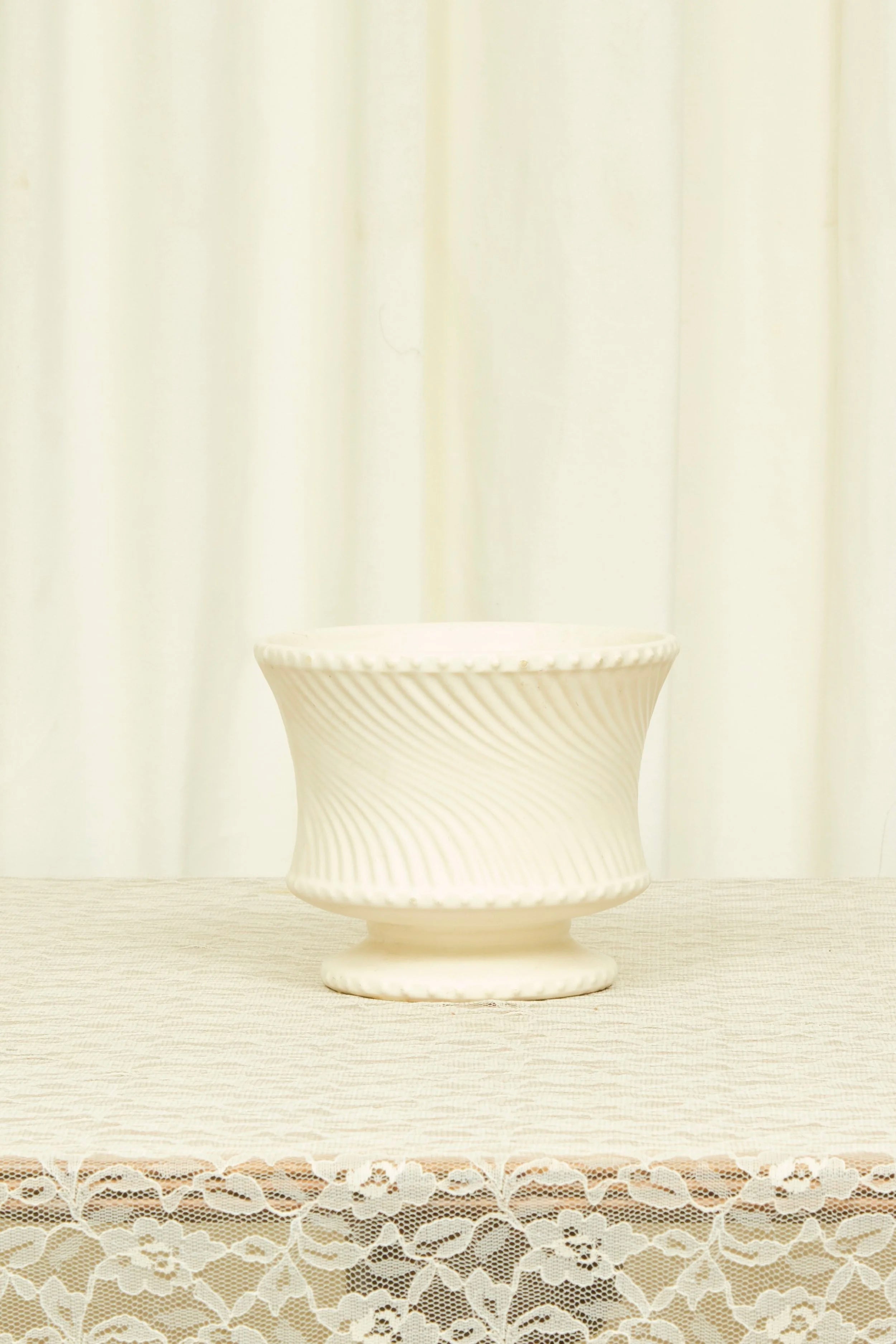 Vintage Swirly Ceramic Vase