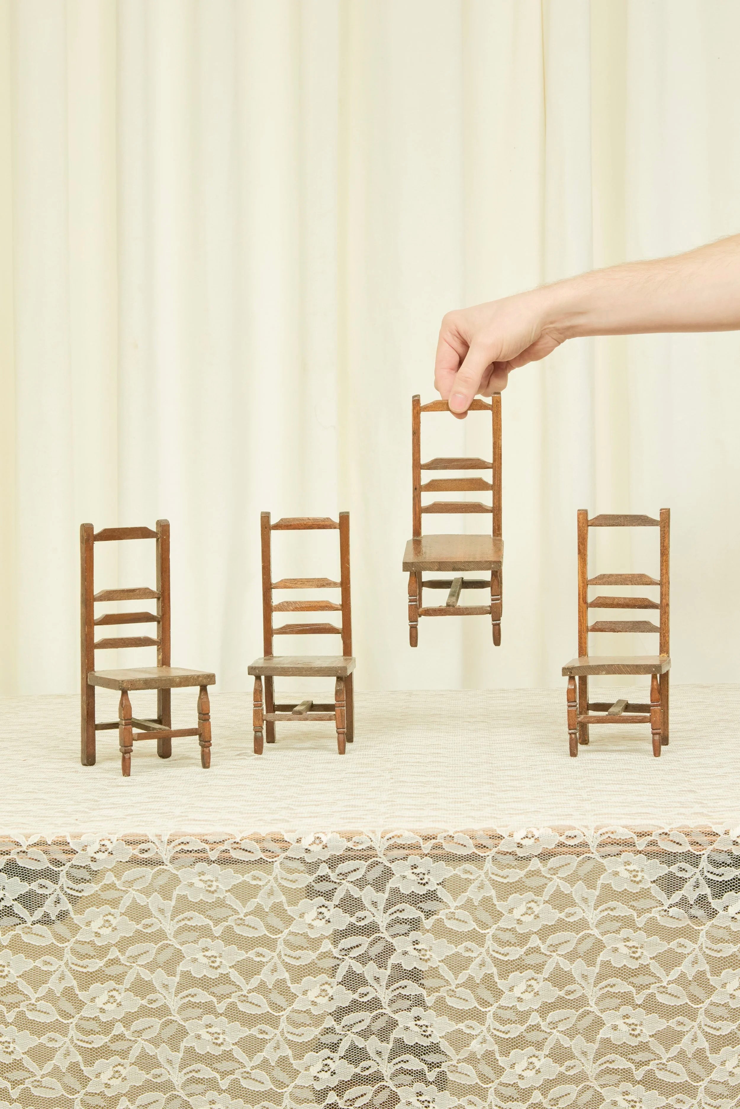 Vintage Mini Chair Set/4