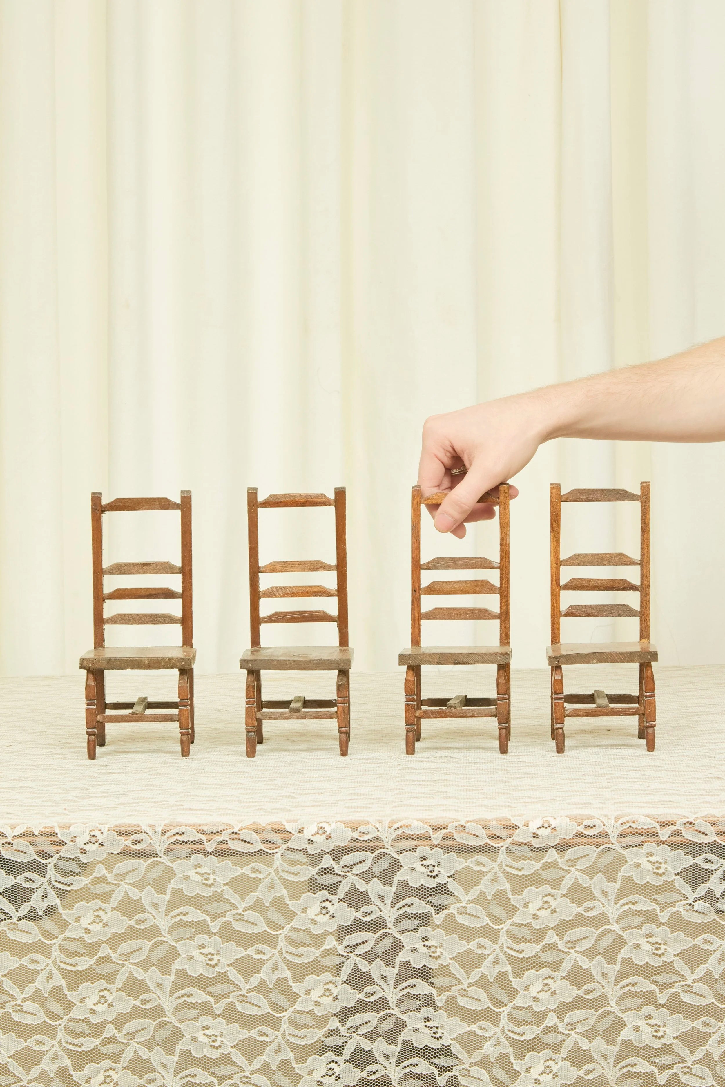 Vintage Mini Chair Set/4