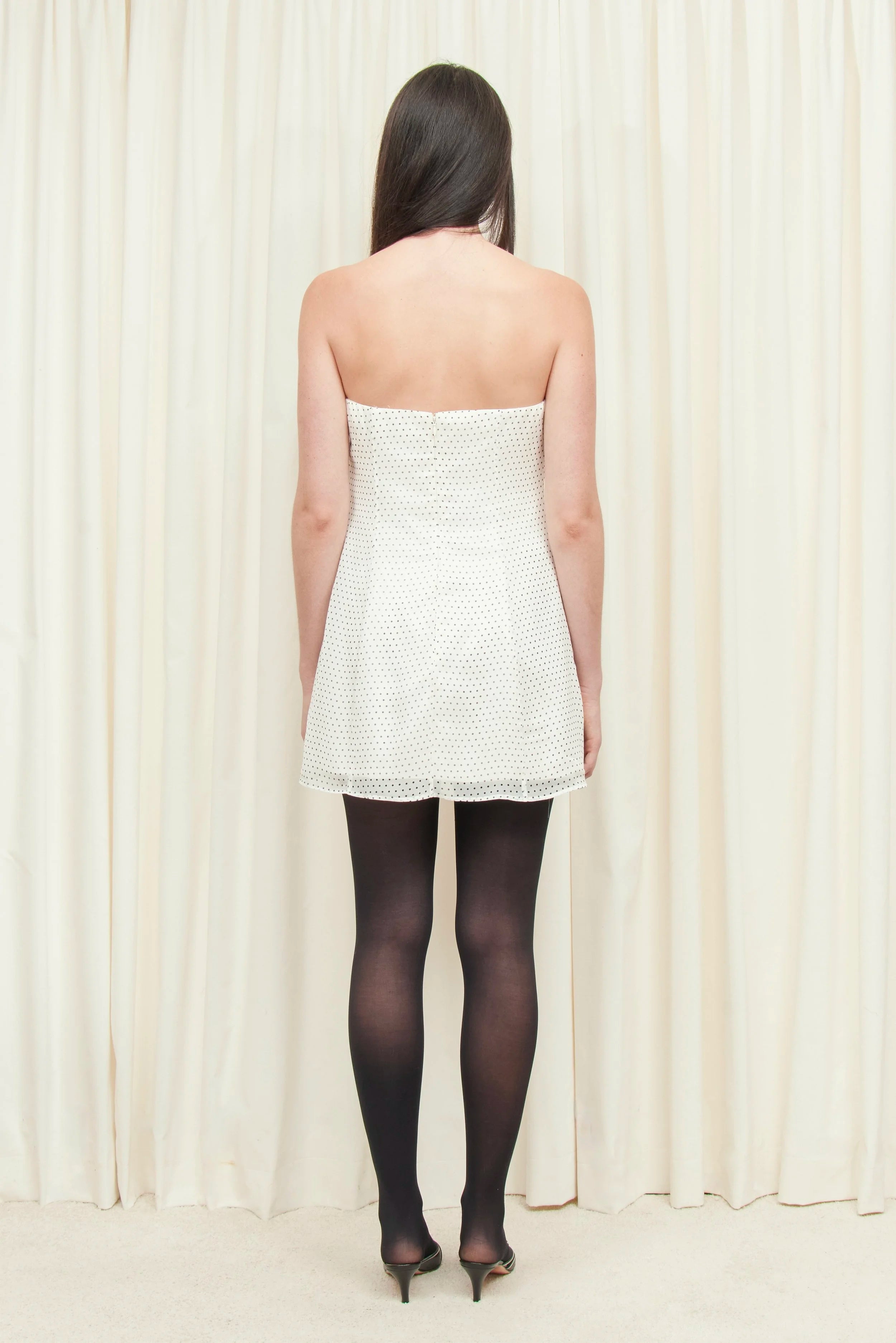 Monica Strapless Mini Dress with Scarf