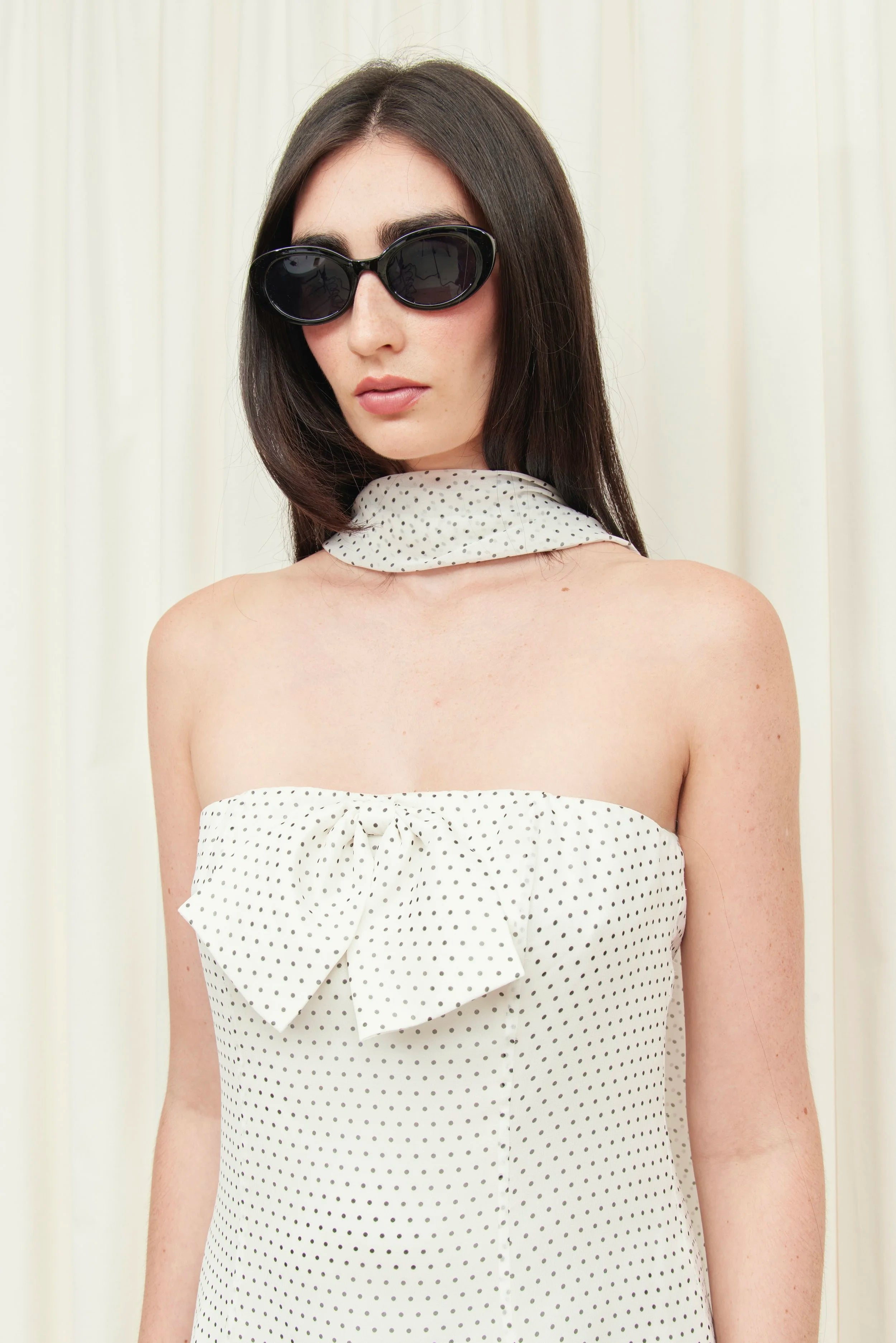 Monica Strapless Mini Dress with Scarf