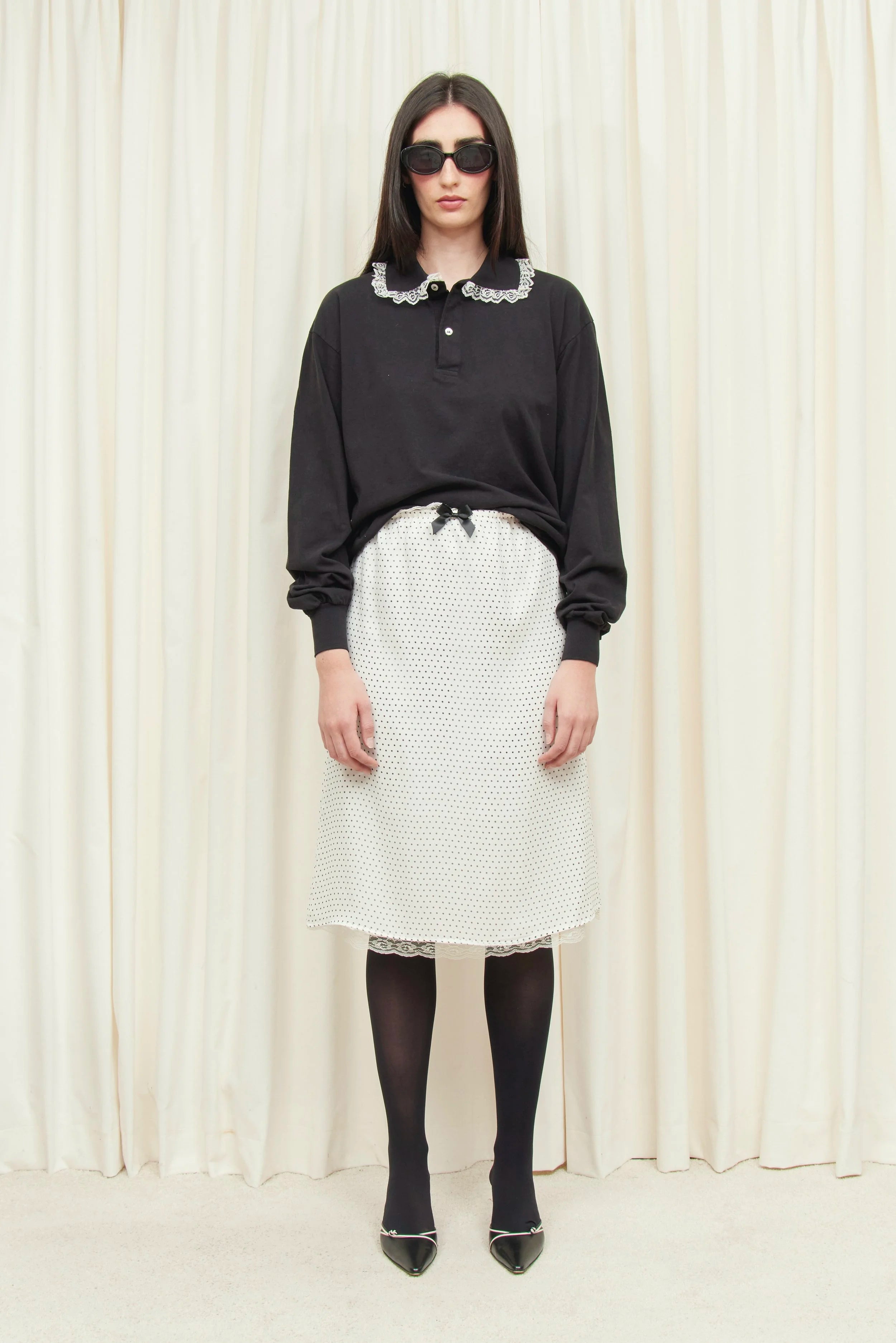Celerie Lace Trim Slip Skirt