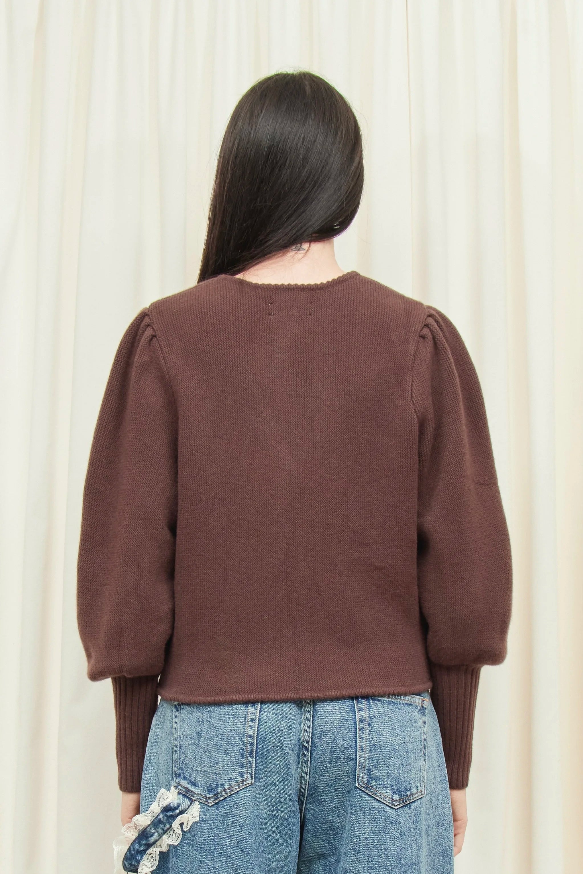 Juliet Puff Sleeve Cardigan Sweater