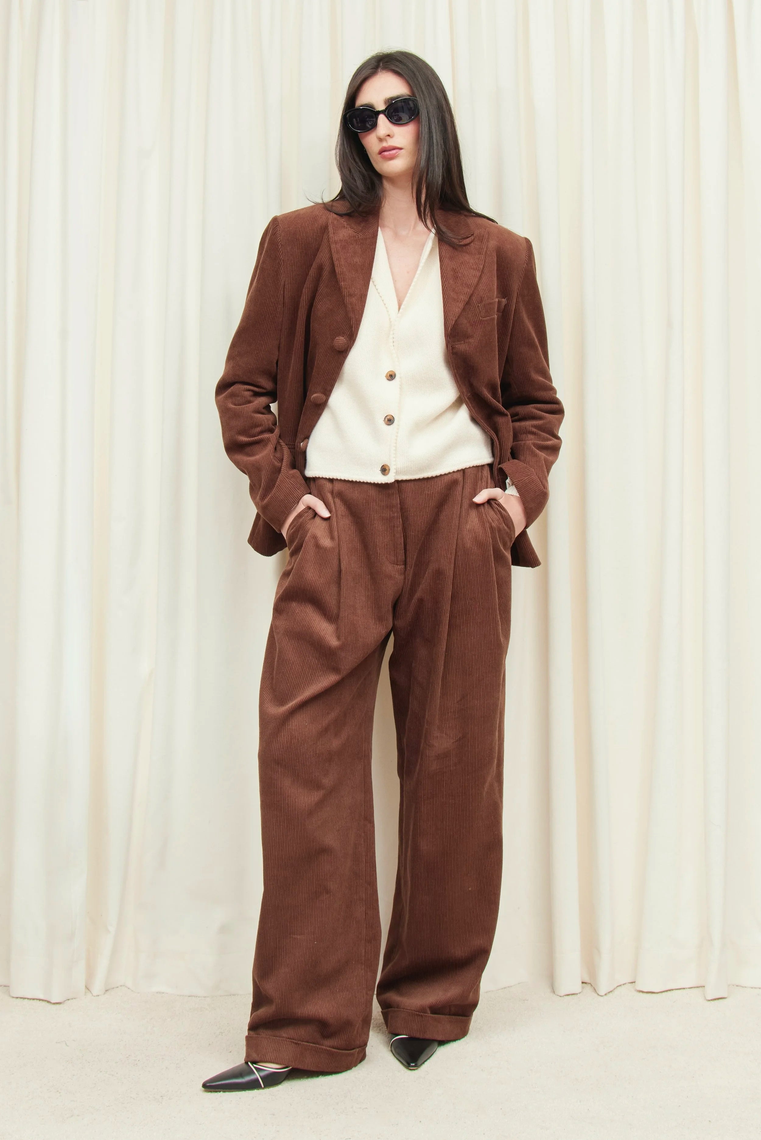 Maynard Cuffed Corduroy Trouser