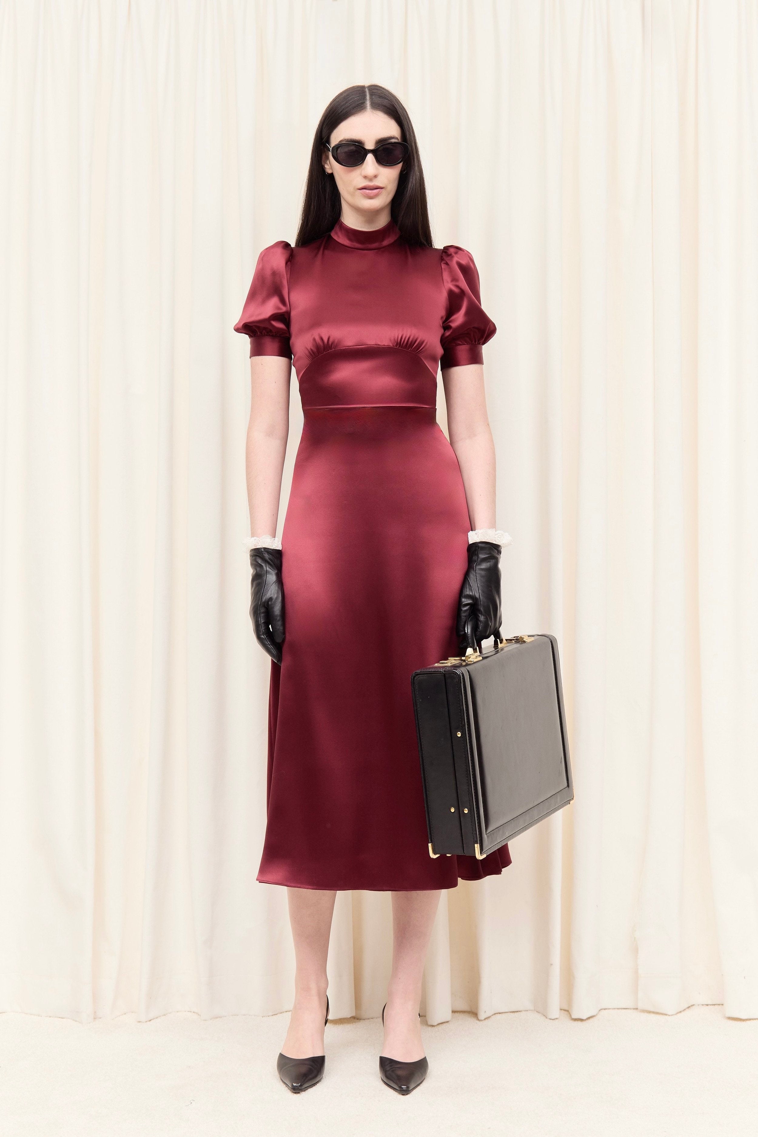 Cordelia Mock Neck Midi Dress