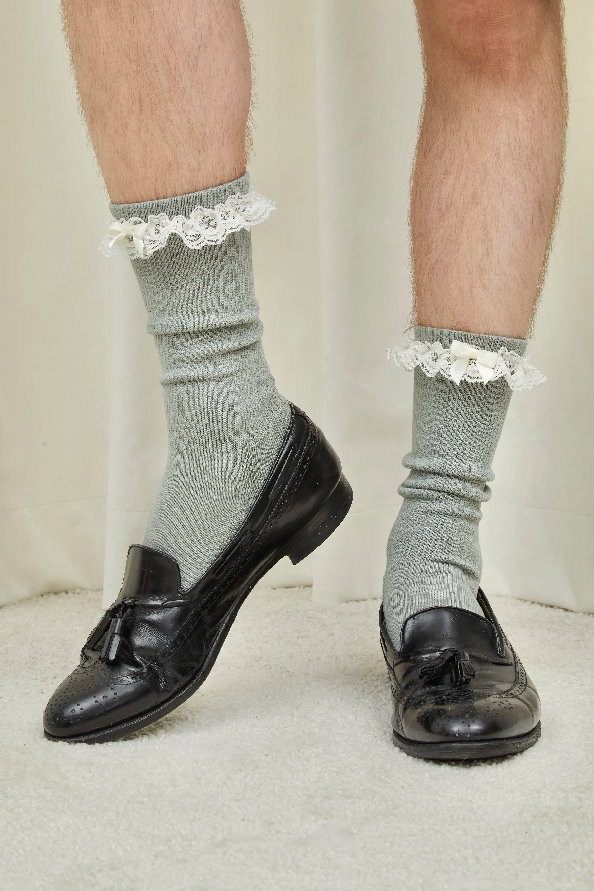 Bobby Lace Trim House Socks