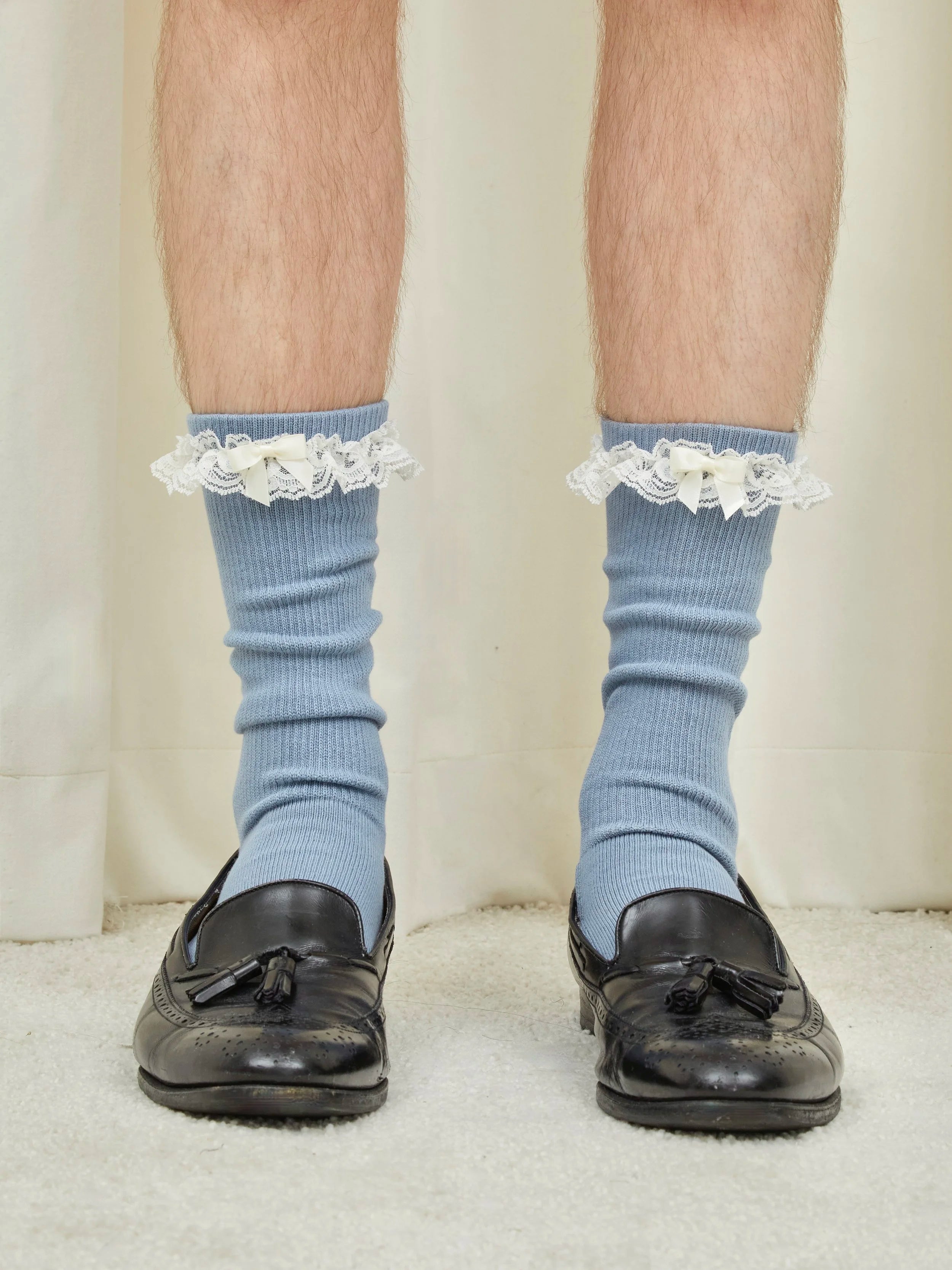 Bobby Lace Trim House Socks