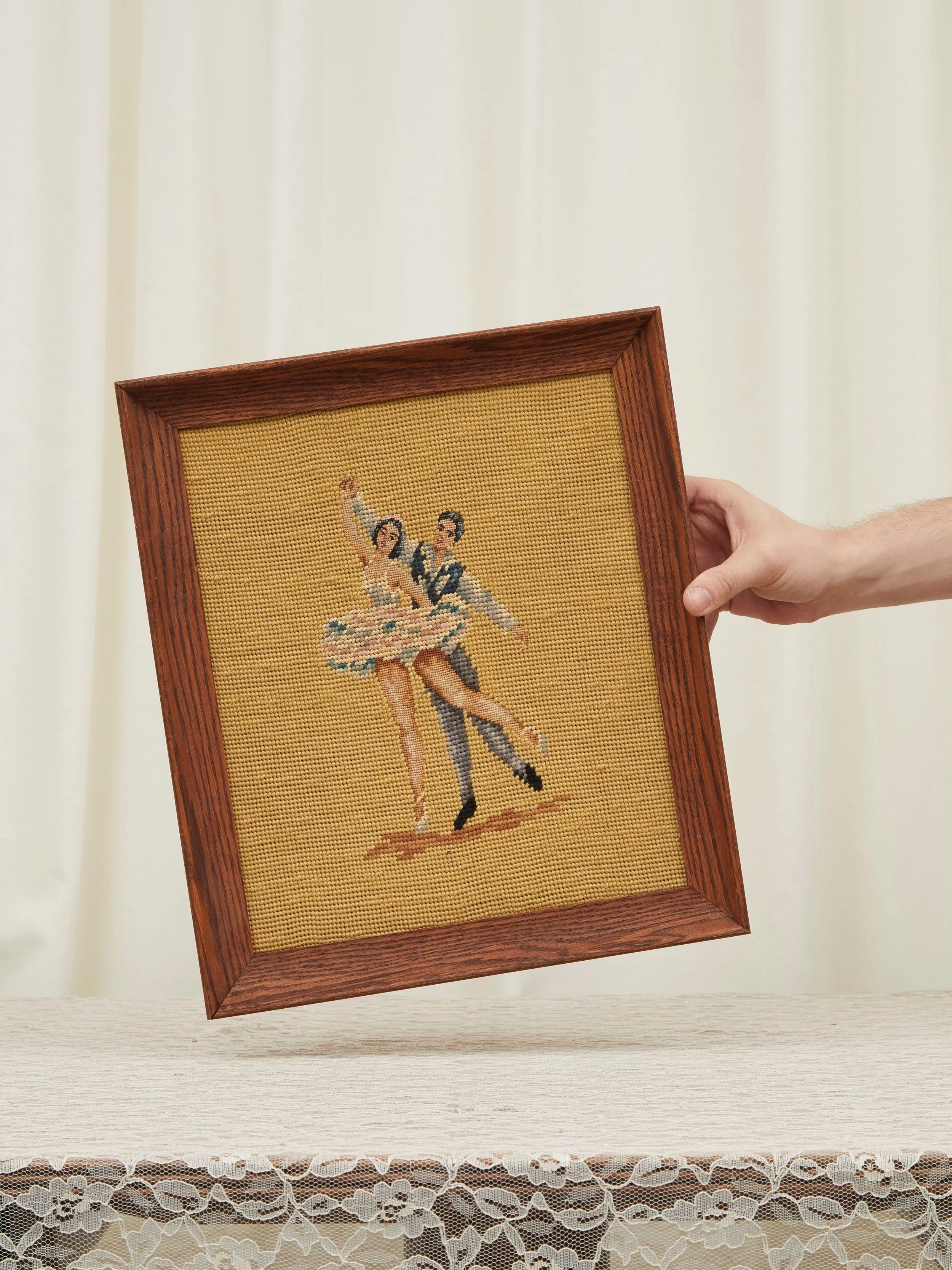Vintage Ballet Needle Point