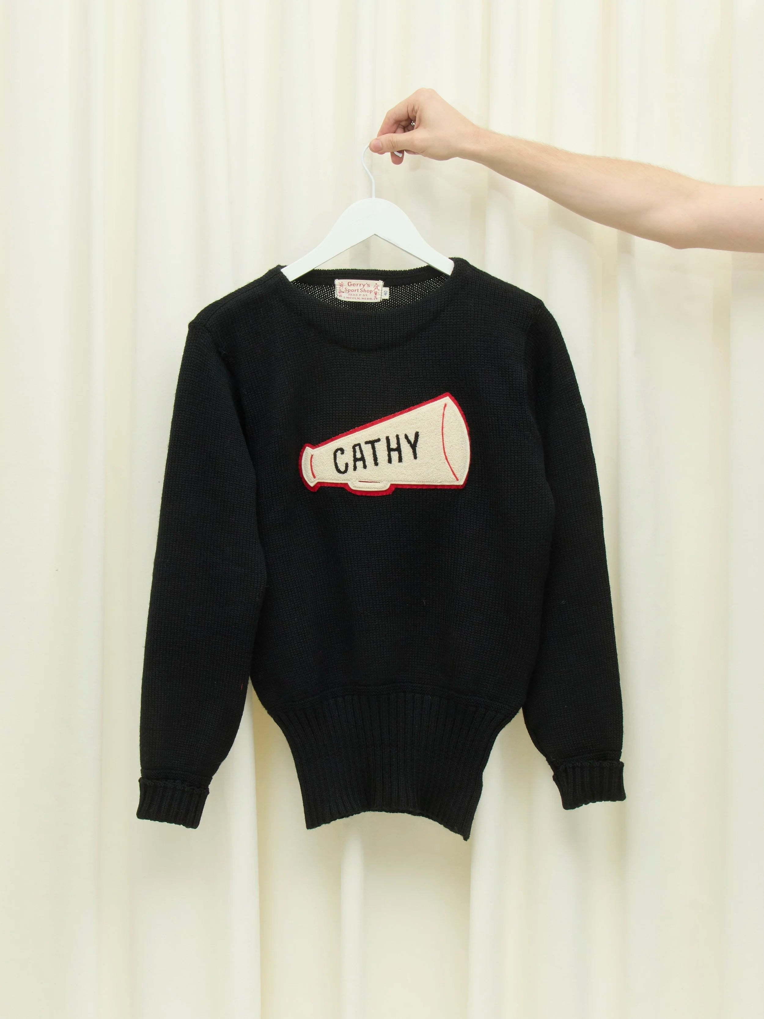 Vintage "Cathy" Varsity Sweater