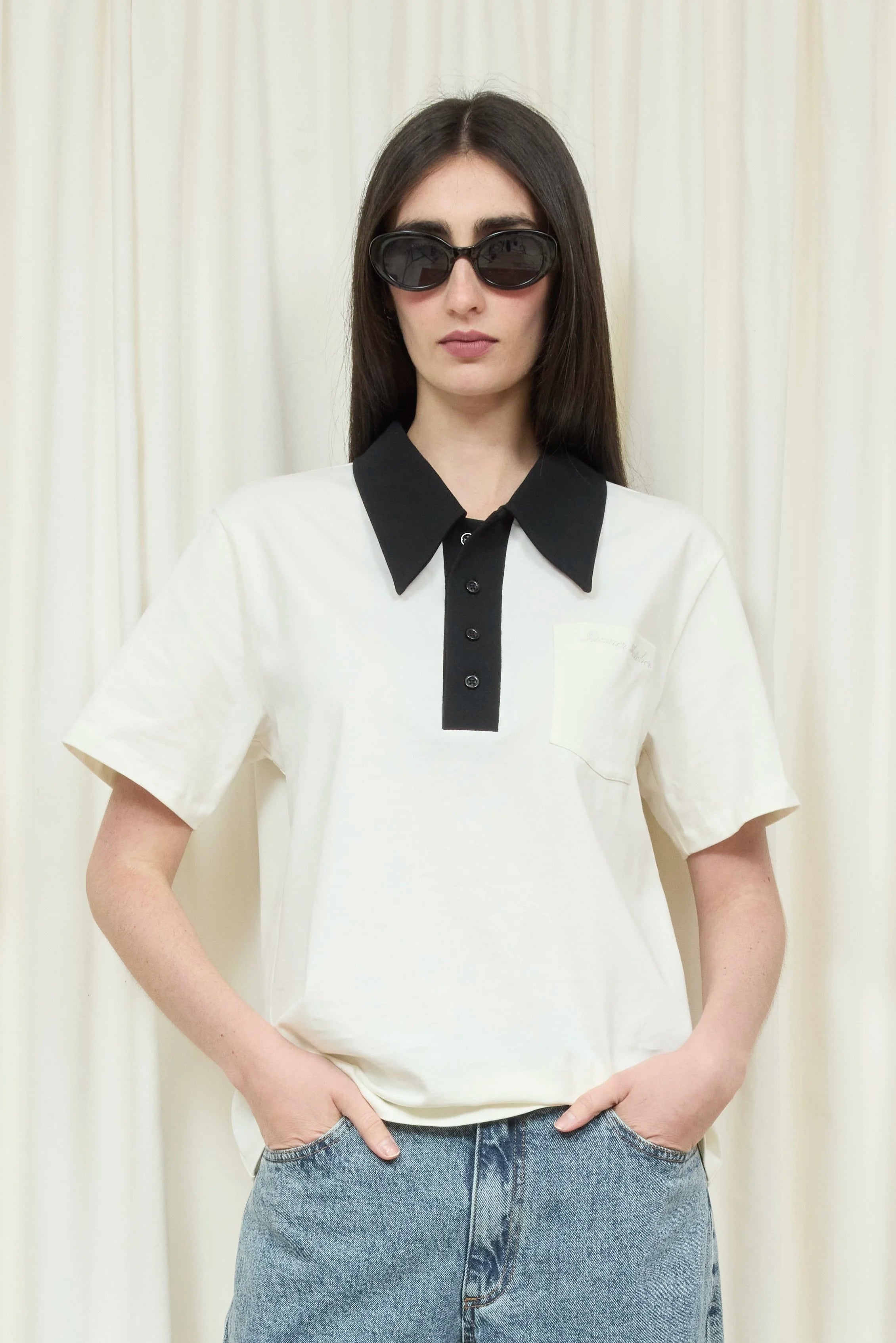 Frank Oversized Collar Polo