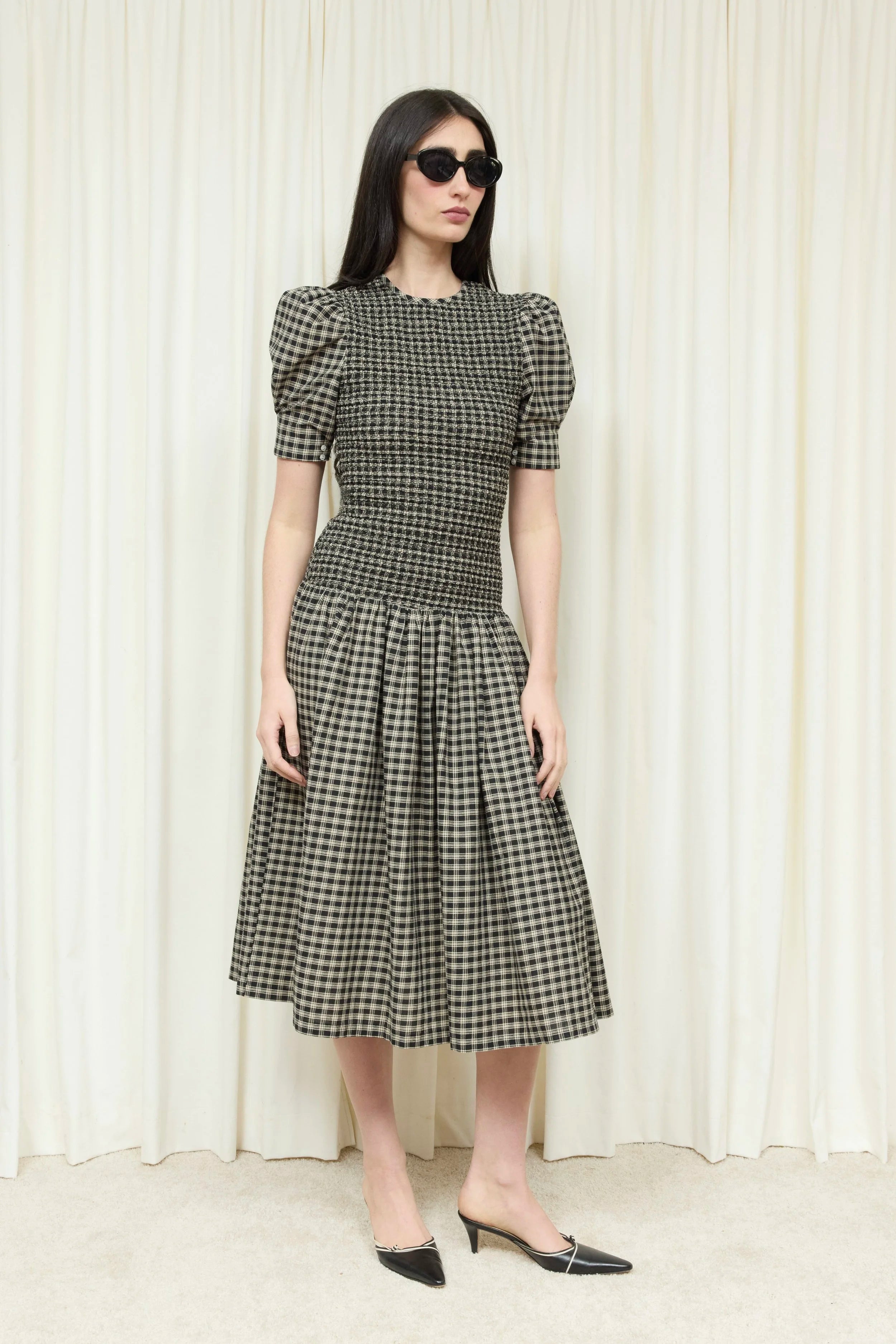 Imelda Smocked Midi Dress