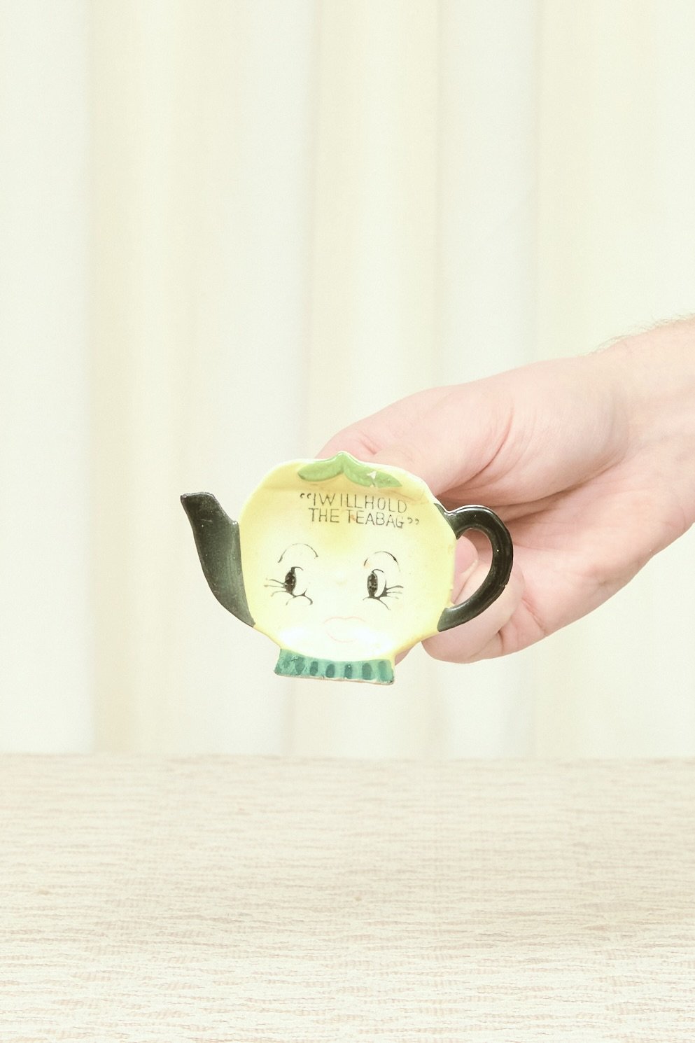 Vintage Teapot Hook and Dish