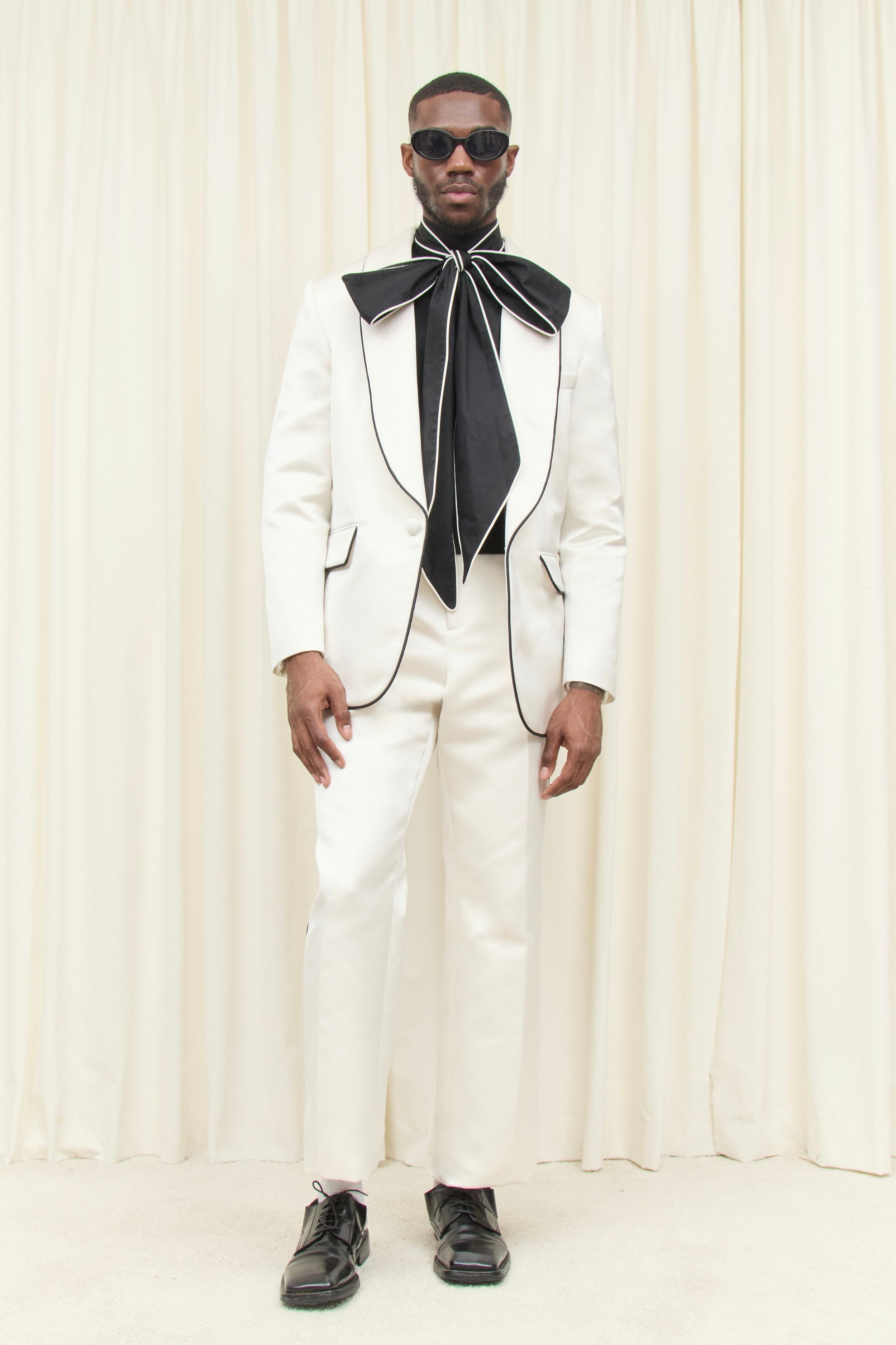 Willie Piped Satin Trouser