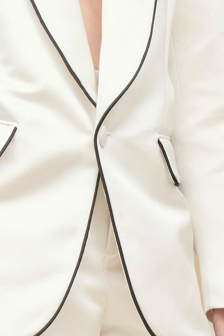 Wesley Piping Tuxedo Blazer