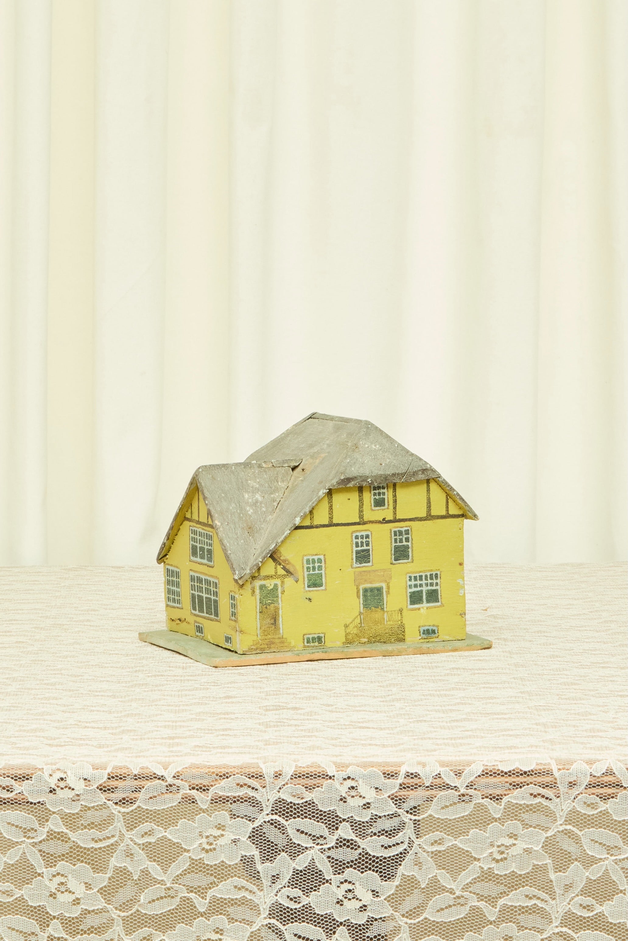 Antique Folk Art Painted House